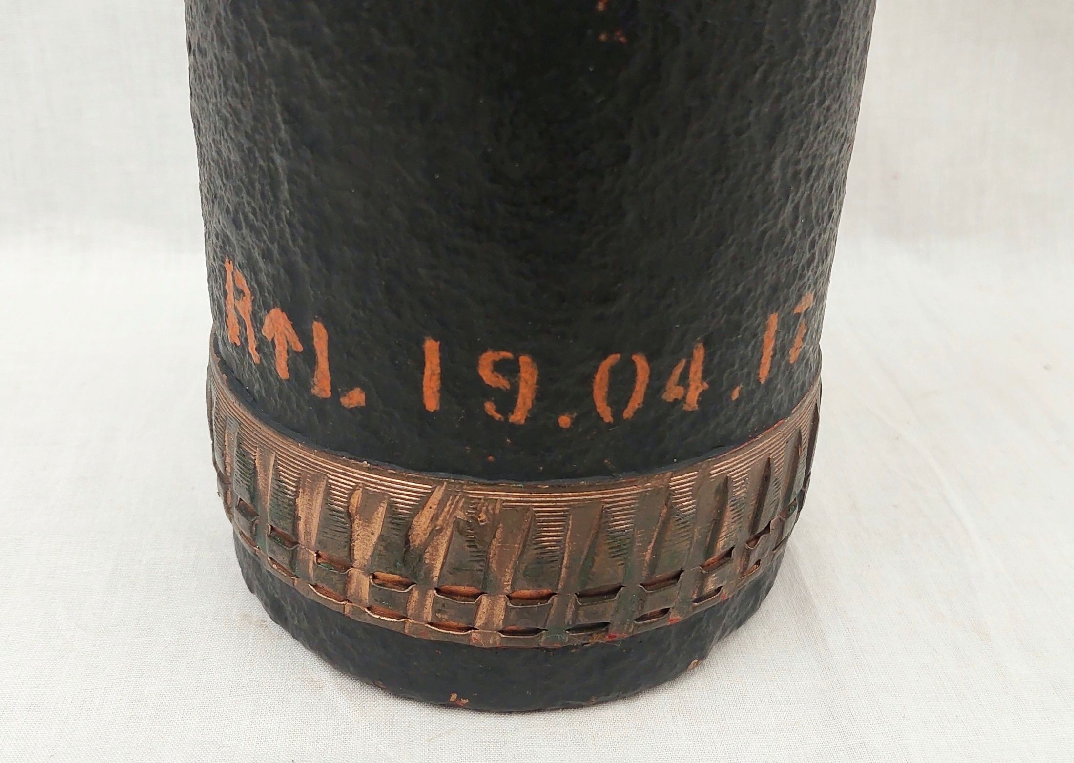 WW1 British 4.5 Howitzer Shrapnel Artillery Shell (2)