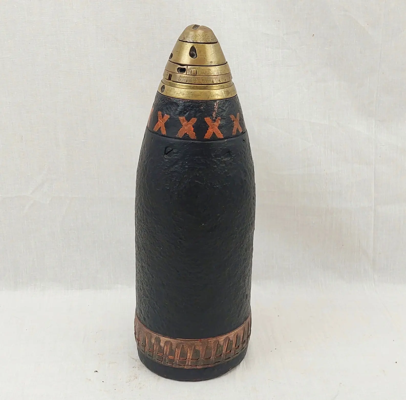 WW1 British 4.5 Howitzer Shrapnel Artillery Shell (6)