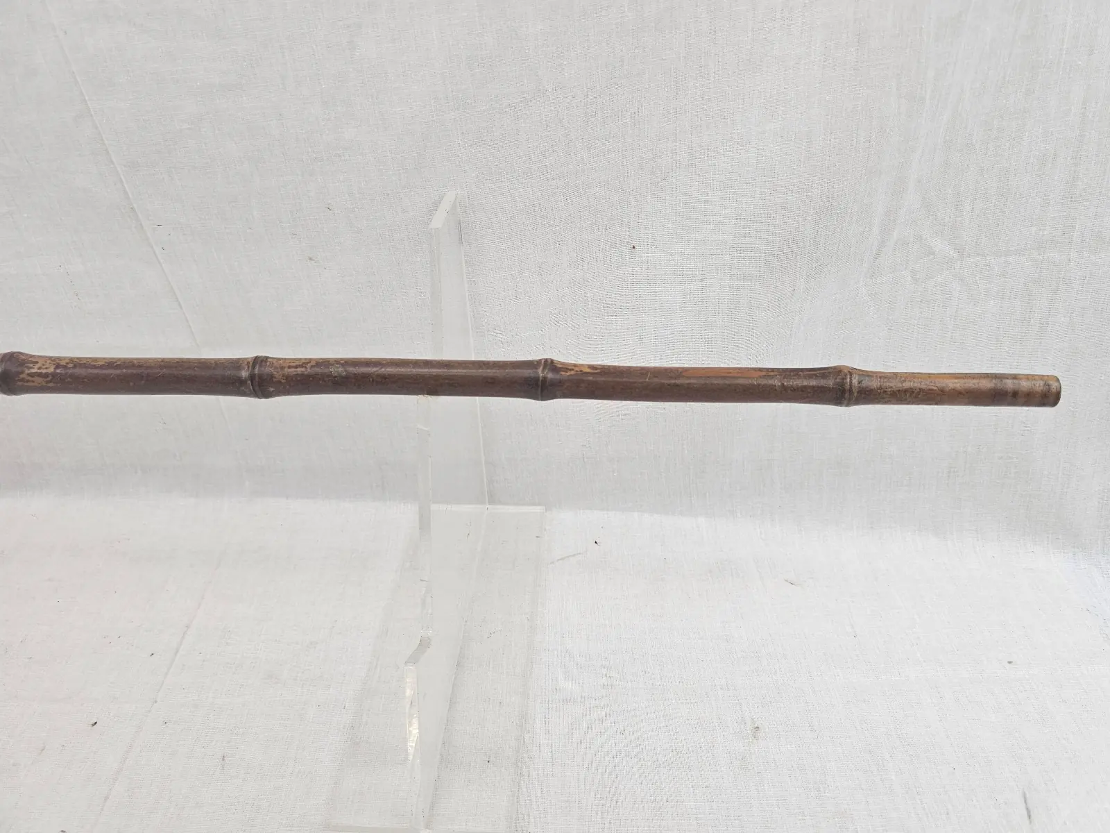 Wooden Walking Cane with Bone Grip (4)