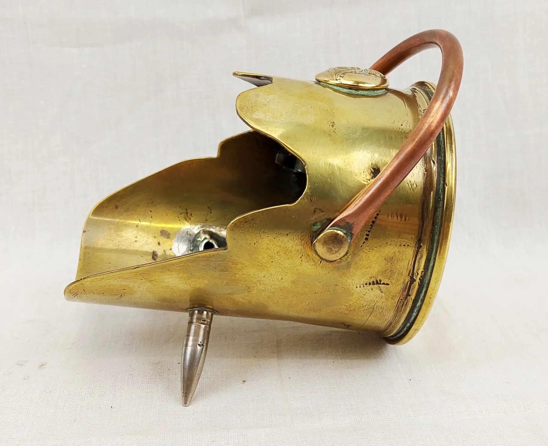 1915 13 Pdr Royal Artillery Trench Art Coal Scuttle 3