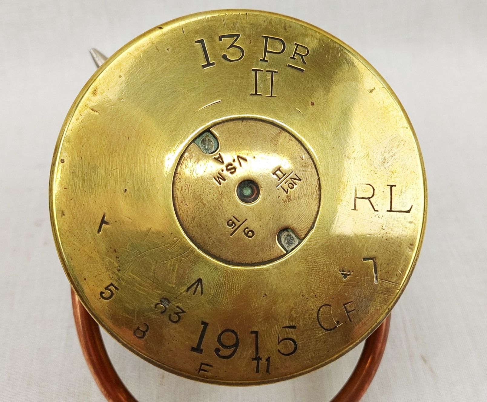 1915 13 Pdr Royal Artillery Trench Art Coal Scuttle 6