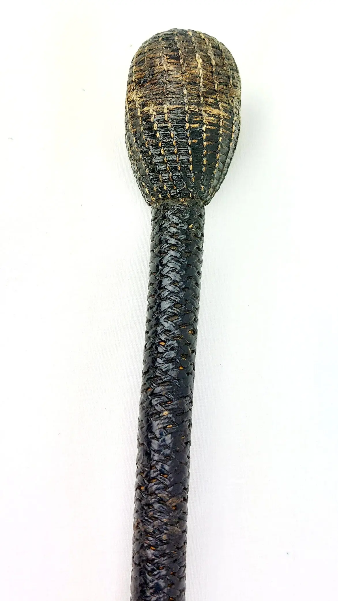 Antique, British, Bosun’s “Persuader” Naval Cosh with Lead-Weighted Ends, Cord-Bound, c.19th Century (2)