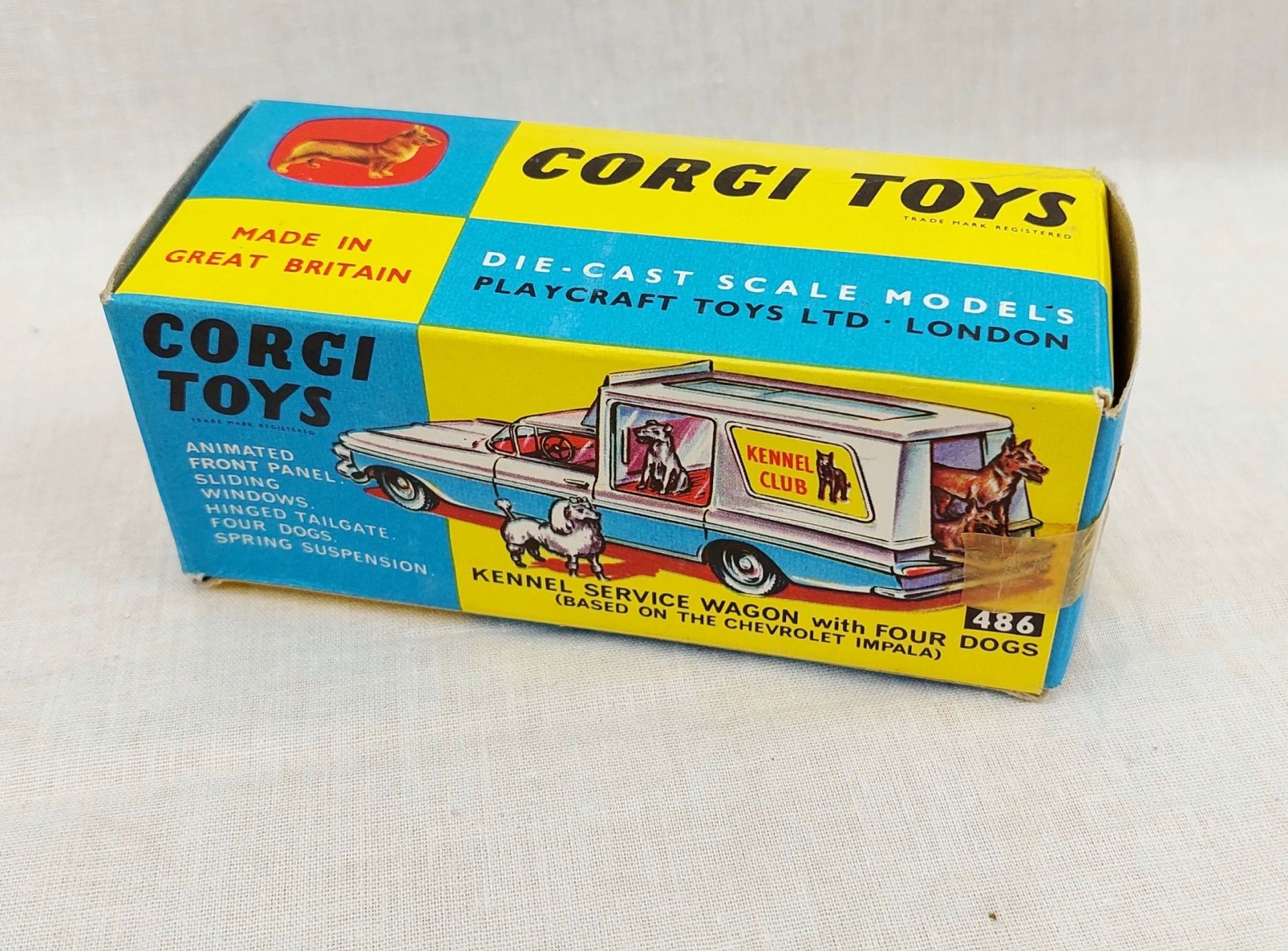 Boxed Corgi Toys Kennel Service Wagon With Four Dogs 10