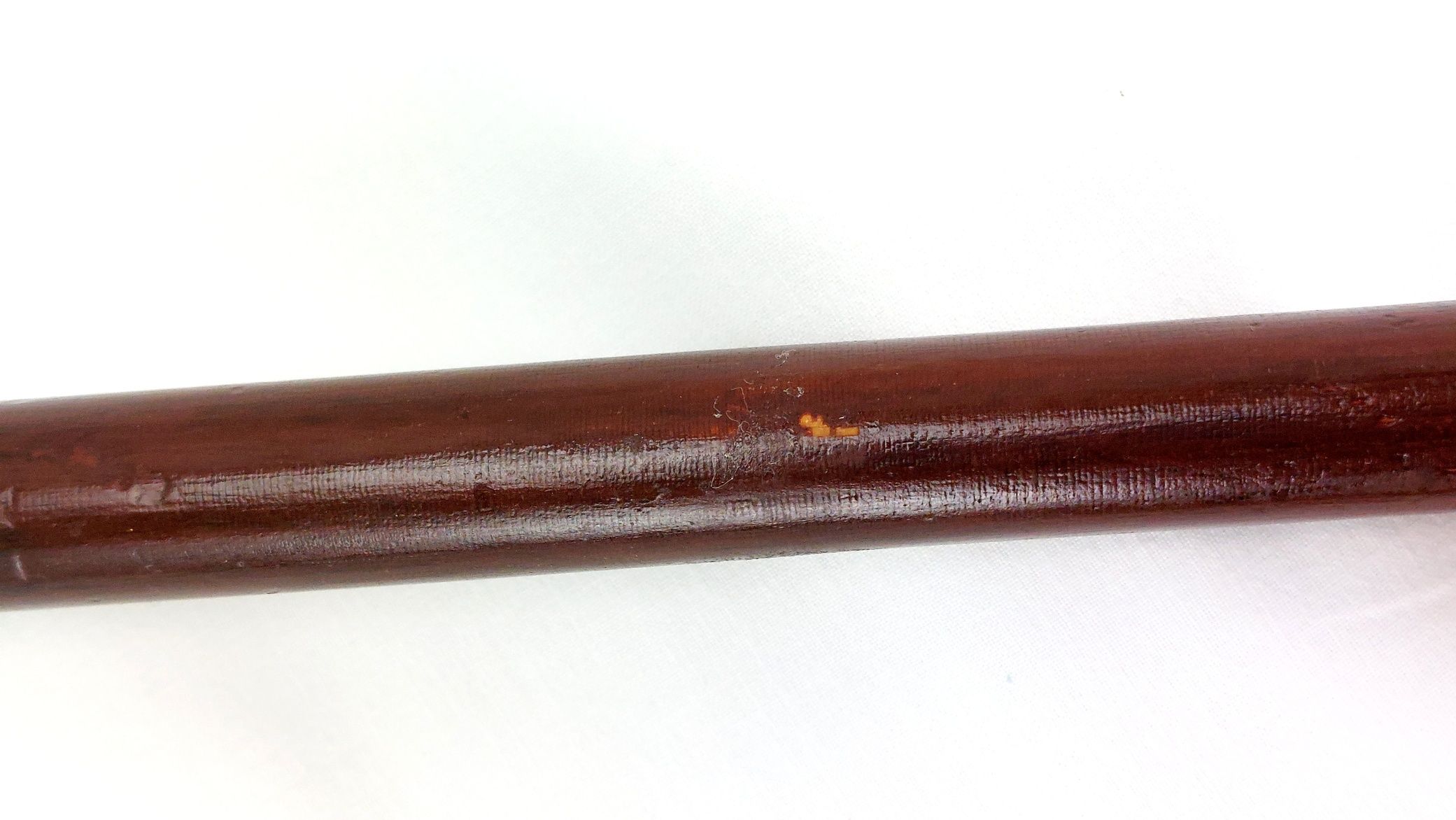 British, 1893, Walking Stick with Parrot Handle, Hallmarked Silver Collar (13)