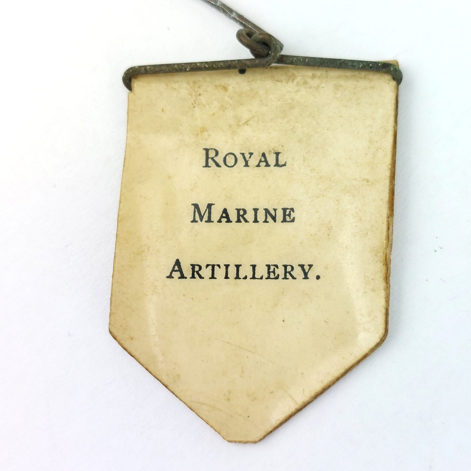 British, WW1, Royal Marine Artillery Sweetheart Brooch, Celluloid (4)