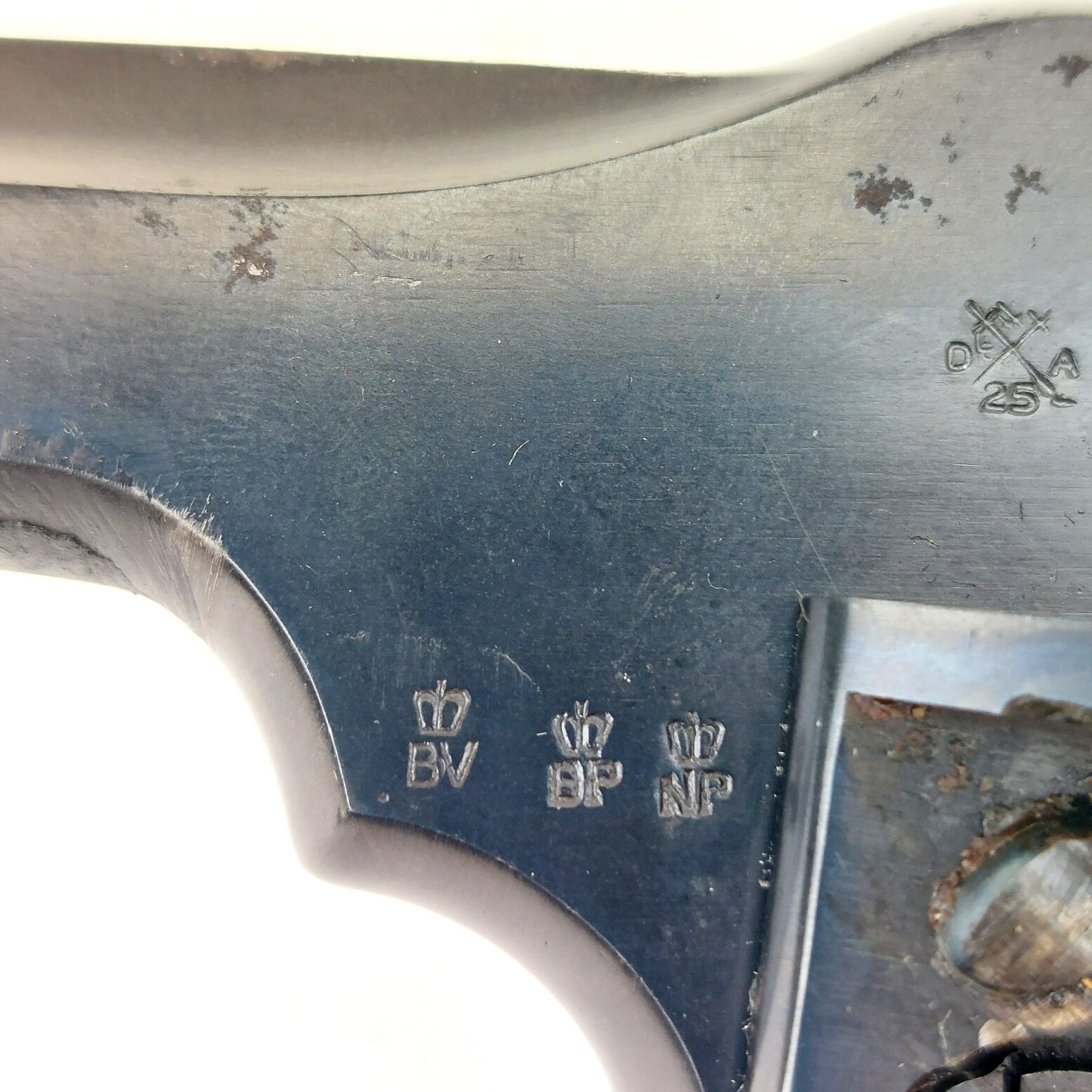 British, WW2, Webley & Scott Mark IV .38 Revolver, with 1943 Holster, Deactivated (10)
