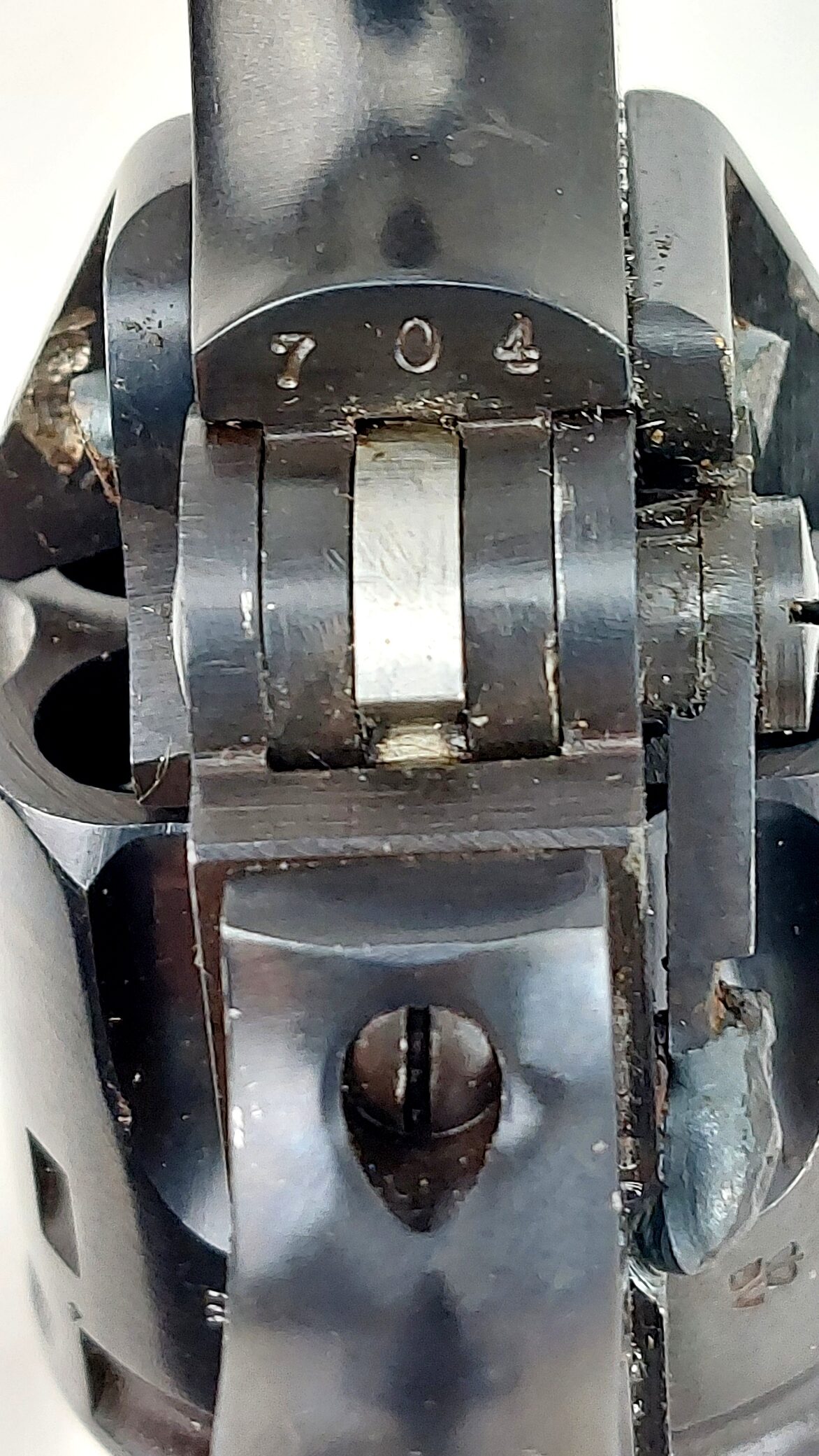 British, WW2, Webley & Scott Mark IV .38 Revolver, with 1943 Holster, Deactivated (12)