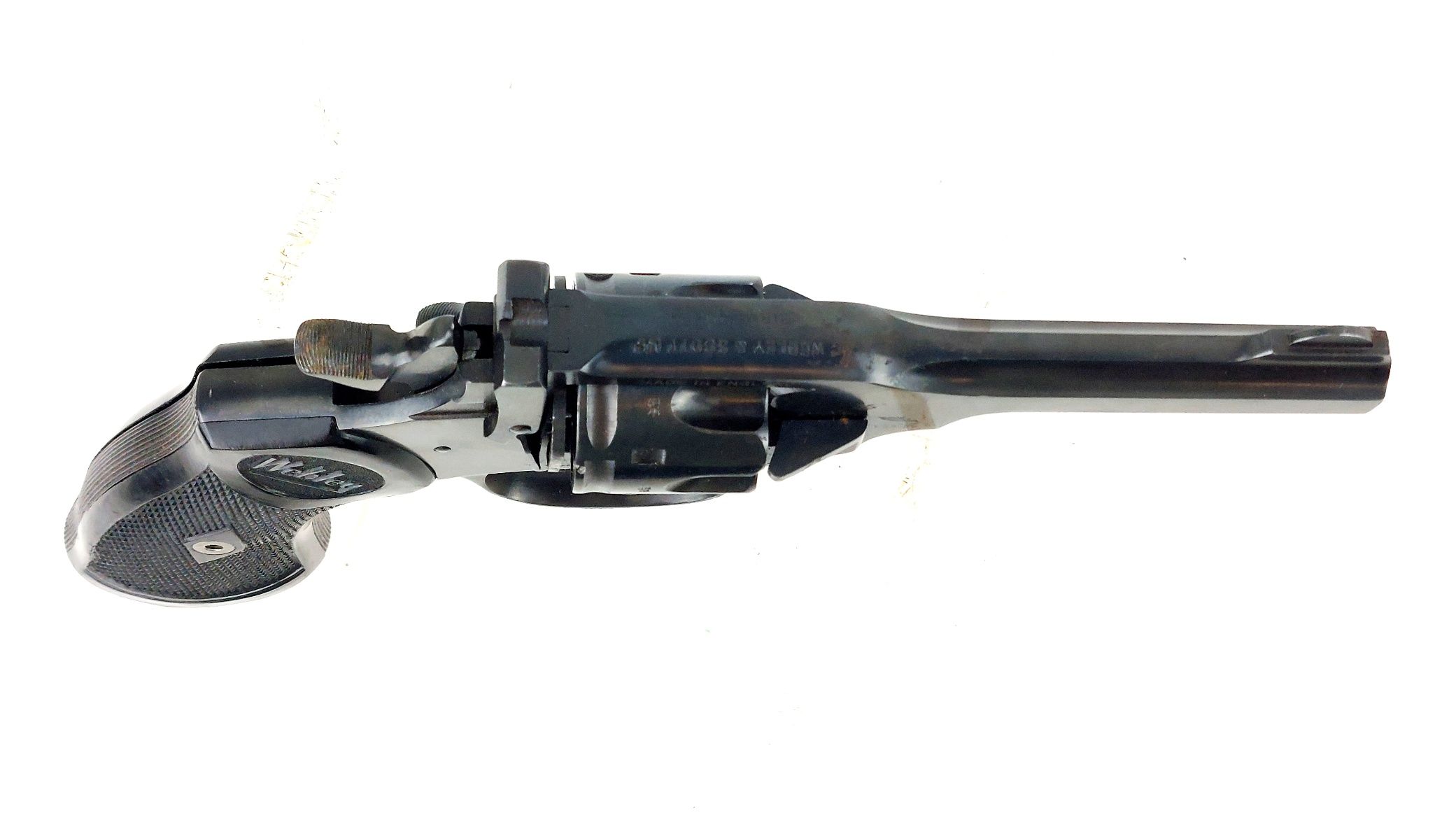 British, WW2, Webley & Scott Mark IV .38 Revolver, with 1943 Holster, Deactivated (15)