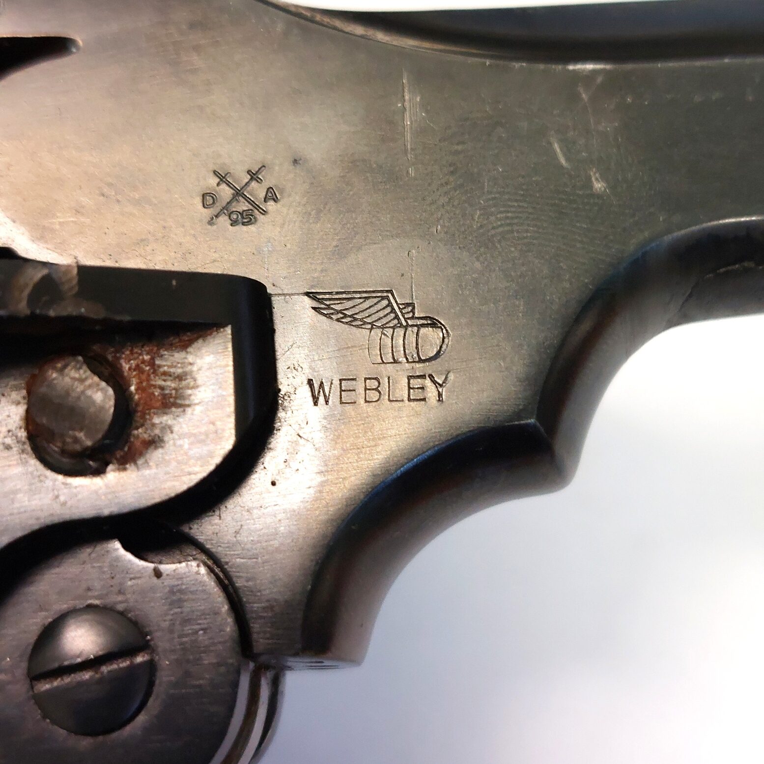 British, WW2, Webley & Scott Mark IV .38 Revolver, with 1943 Holster, Deactivated (25)