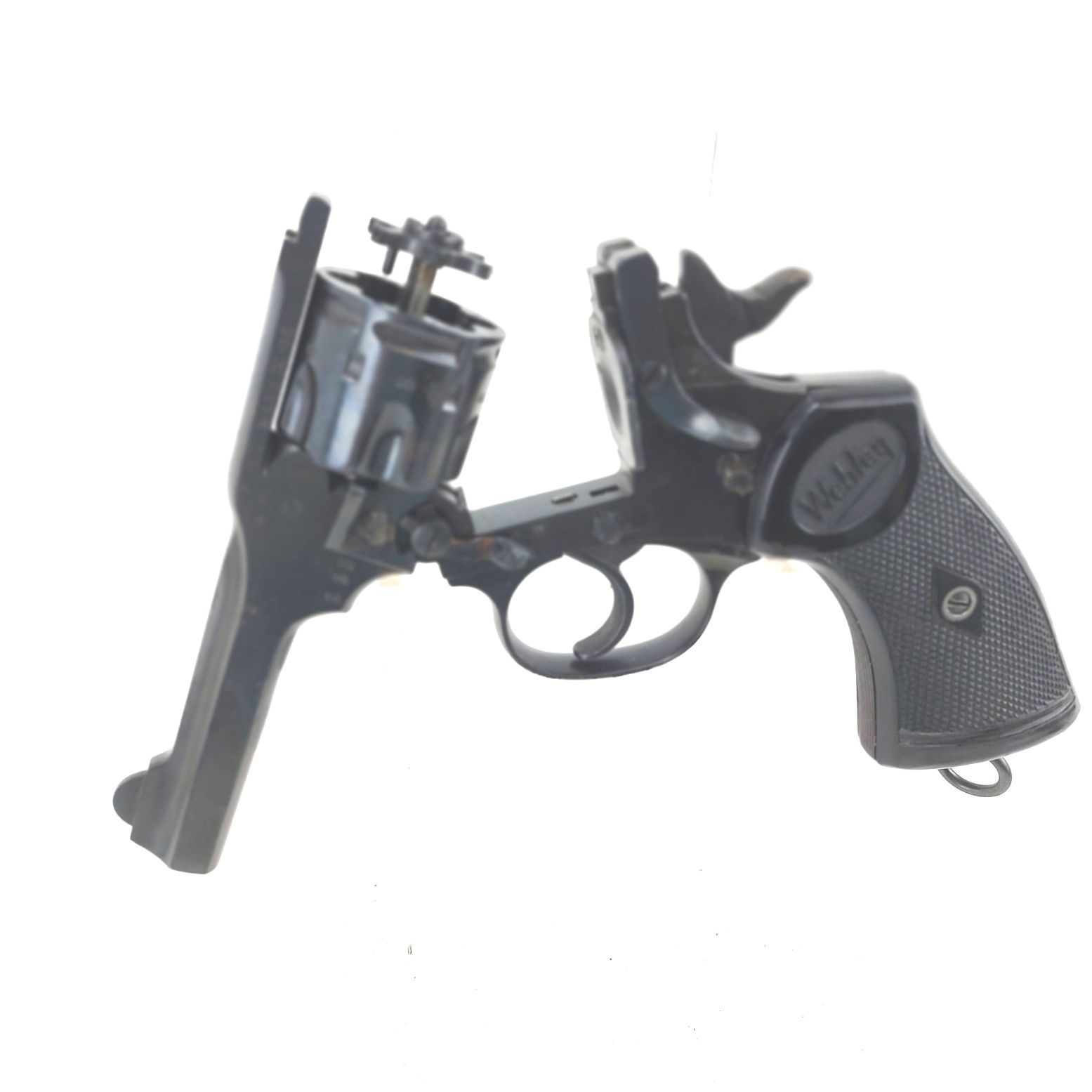 British, WW2, Webley & Scott Mark IV .38 Revolver, with 1943 Holster, Deactivated (5)