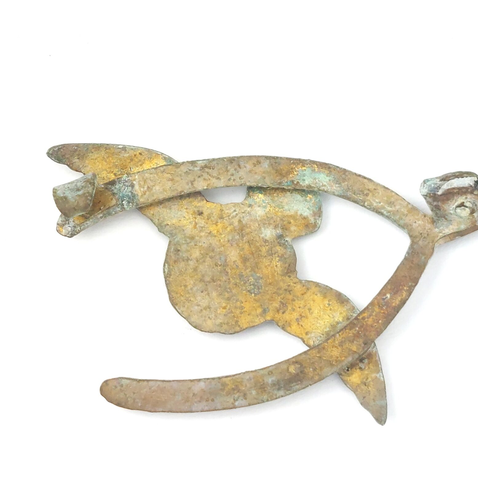 British, WWII, RAF Sweetheart Brooch in Wishbone Form, Enamelled (4)