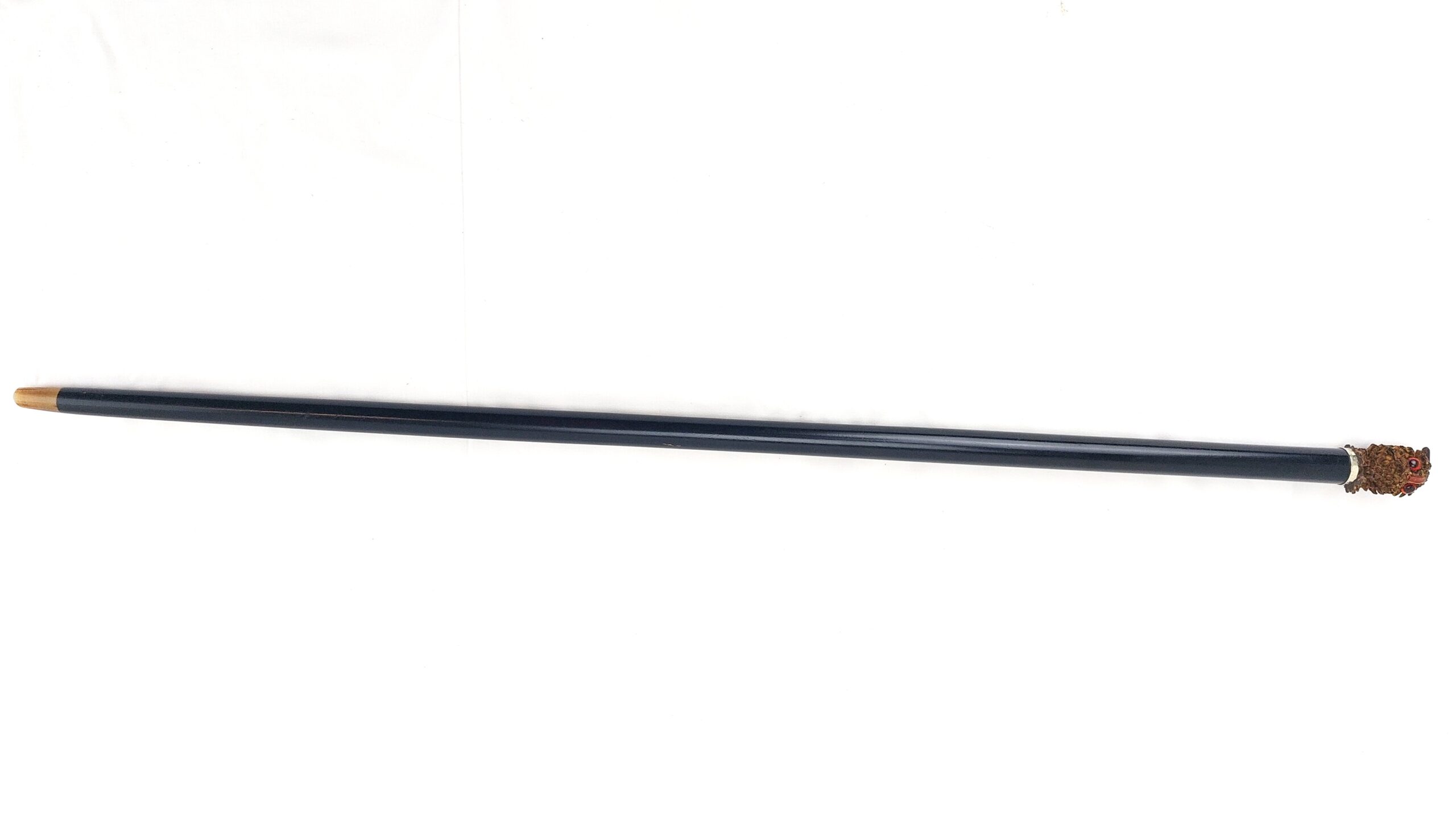 Continental, c.1900, Walking Stick with Owl Handle (10)