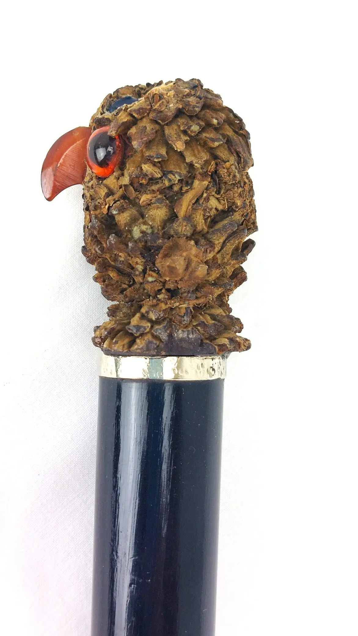 Continental, c.1900, Walking Stick with Owl Handle (2)