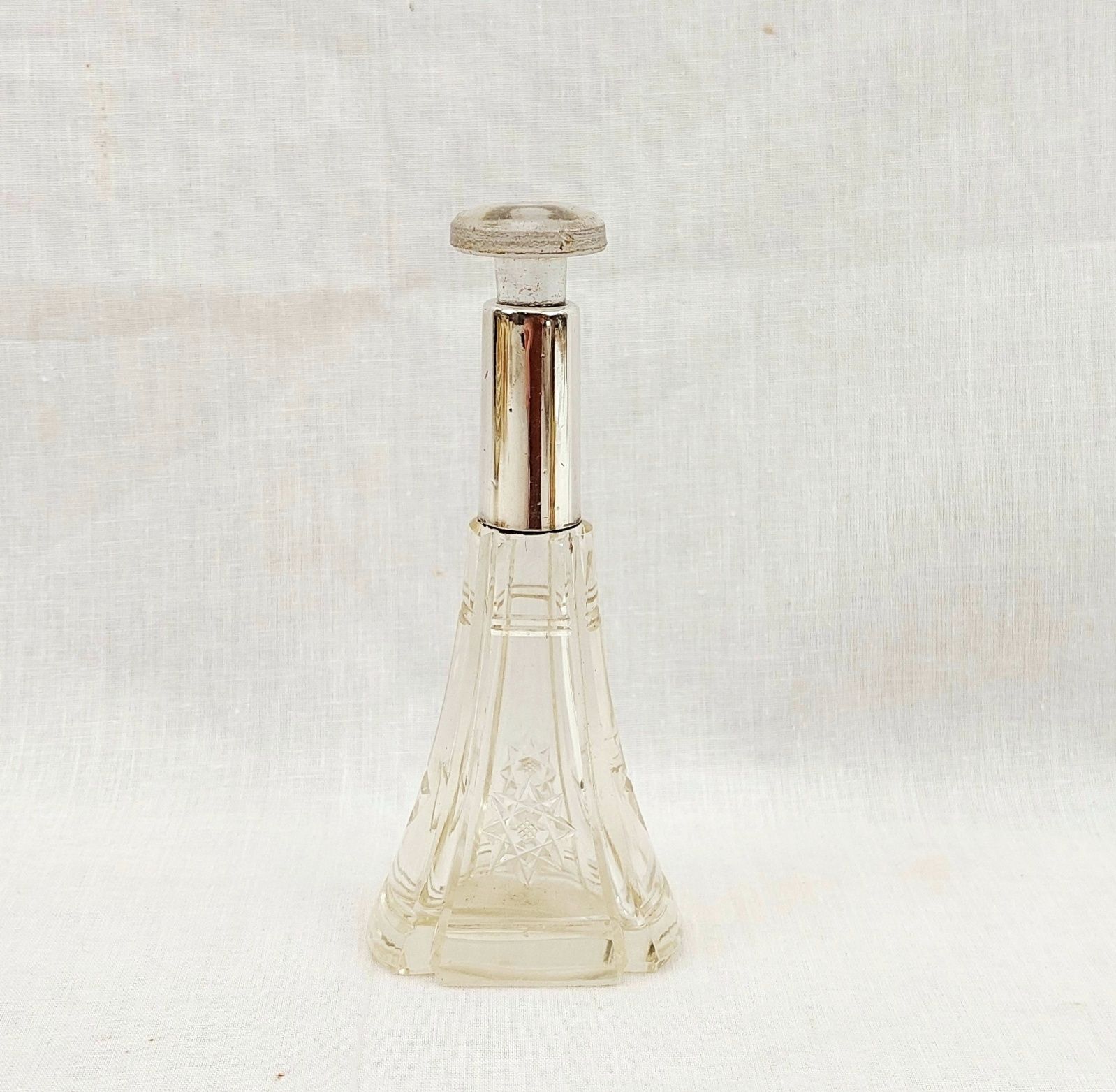 c1920 Sterling Silver Mounted Perfume Bottle 1