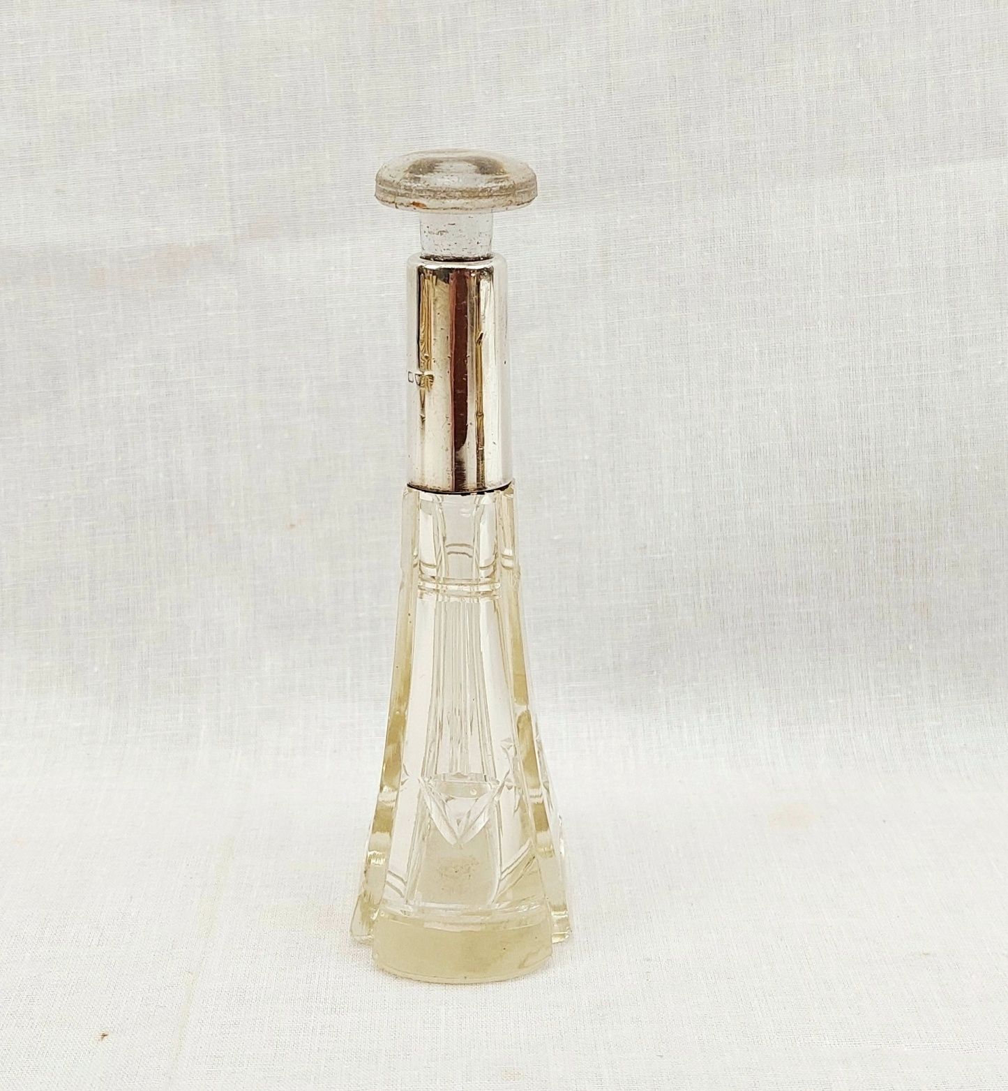 c1920 Sterling Silver Mounted Perfume Bottle 5