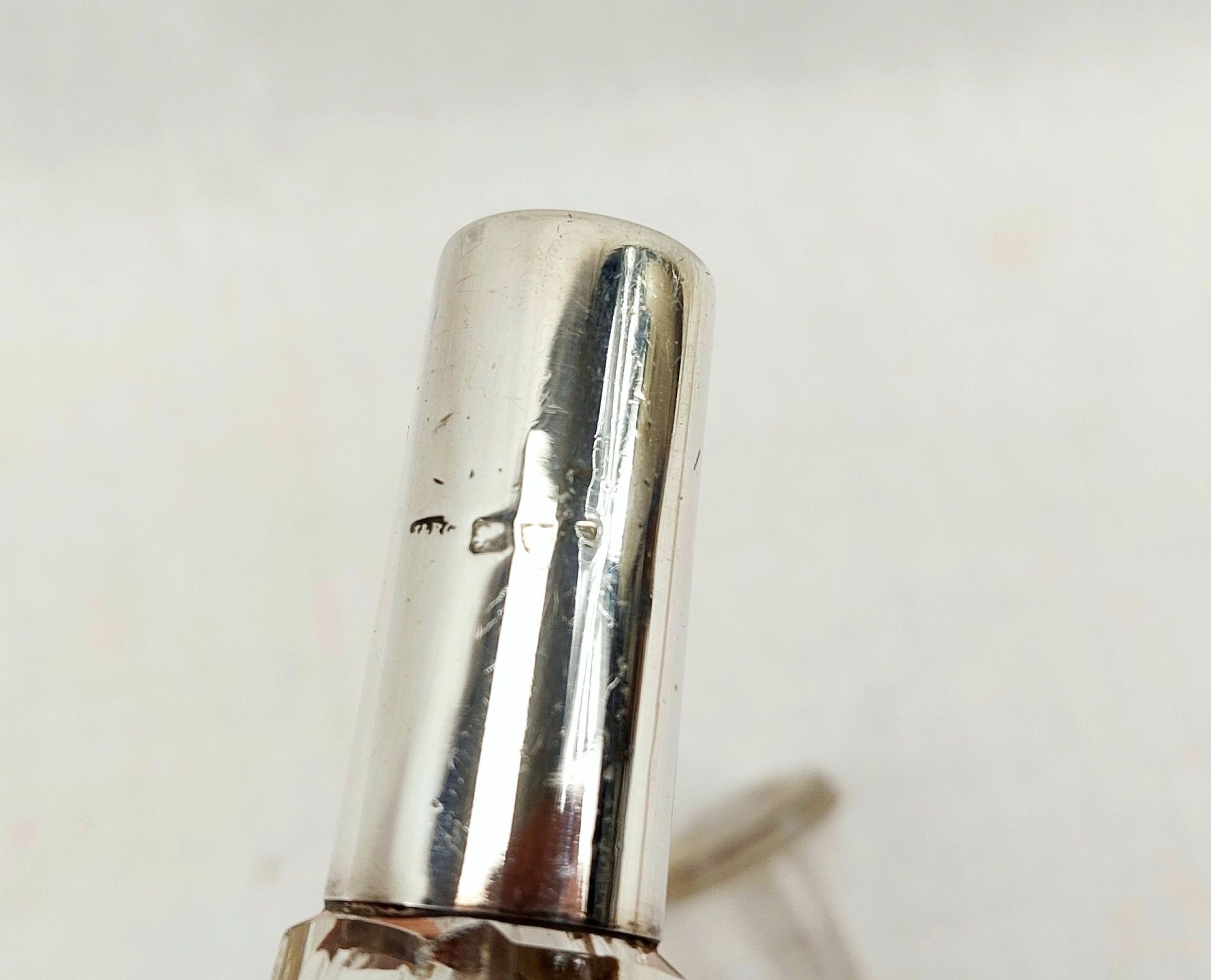 c1920 Sterling Silver Mounted Perfume Bottle 9