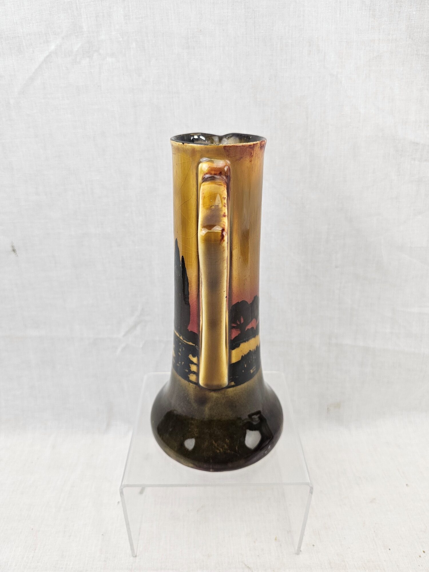 1930s Art Deco Royal Doutlon D3416 Poplars At Sunset Pattern Jug 5