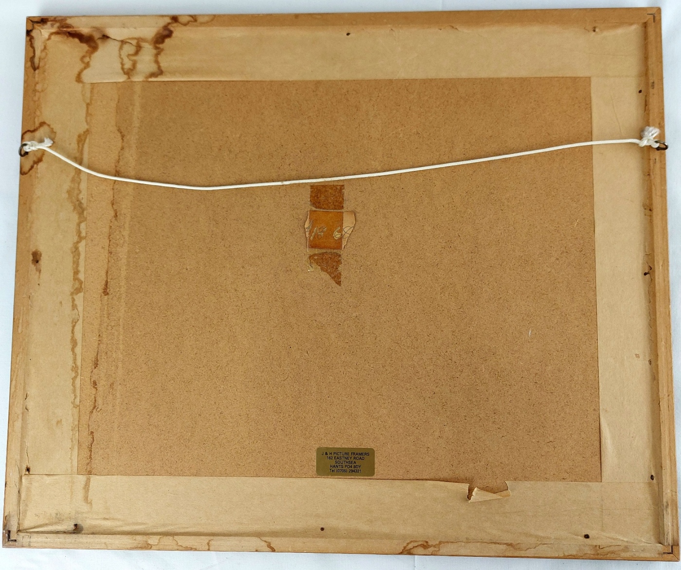 British, 1947, HMS Vanguard Aground at Spice Island, Portsmouth – Framed Aerial Photograph (3)