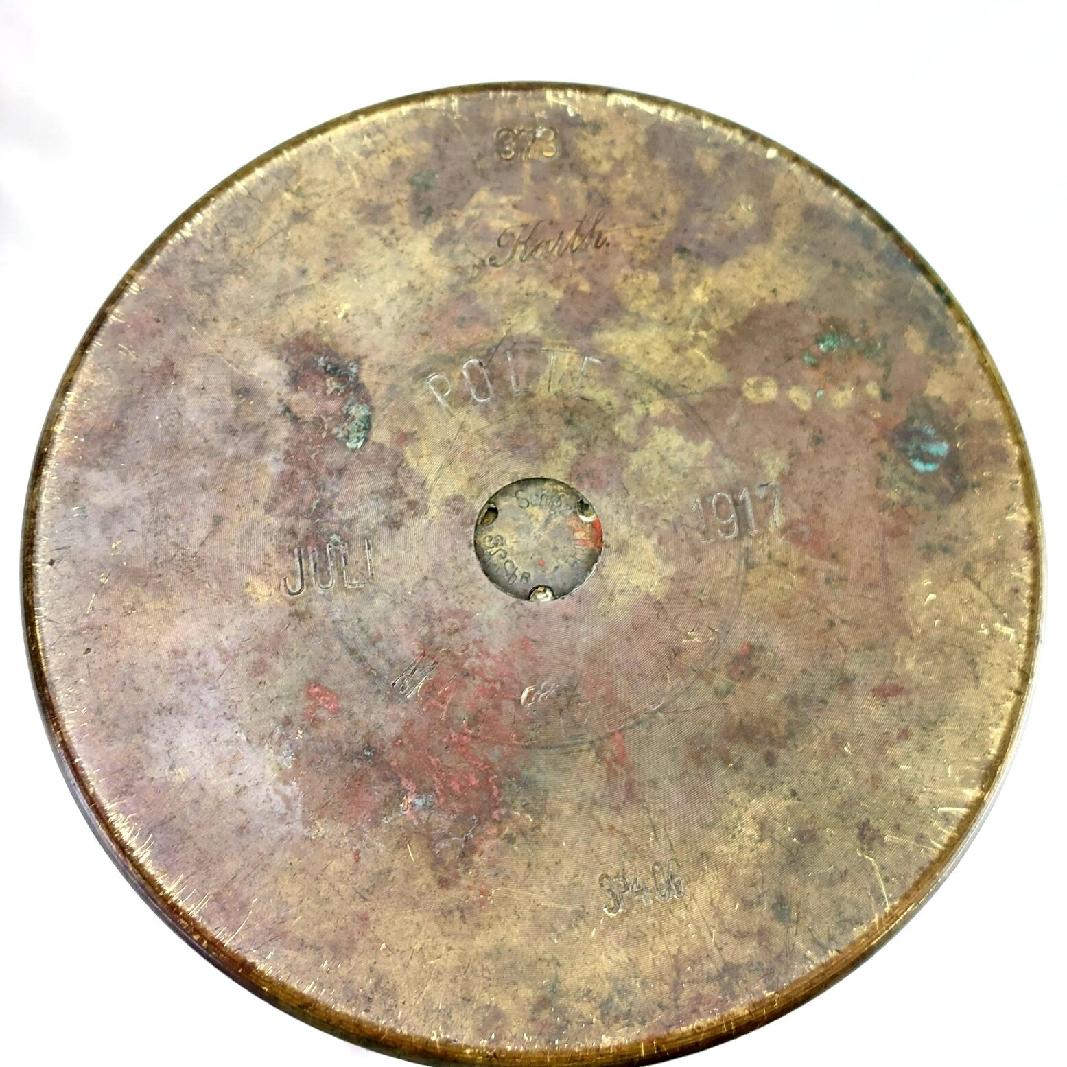 Imperial German, WW1, 105 mm Feldhaubitze 16 Complete Round (Polte, Magdeburg), Dated 1917, Inert (10)