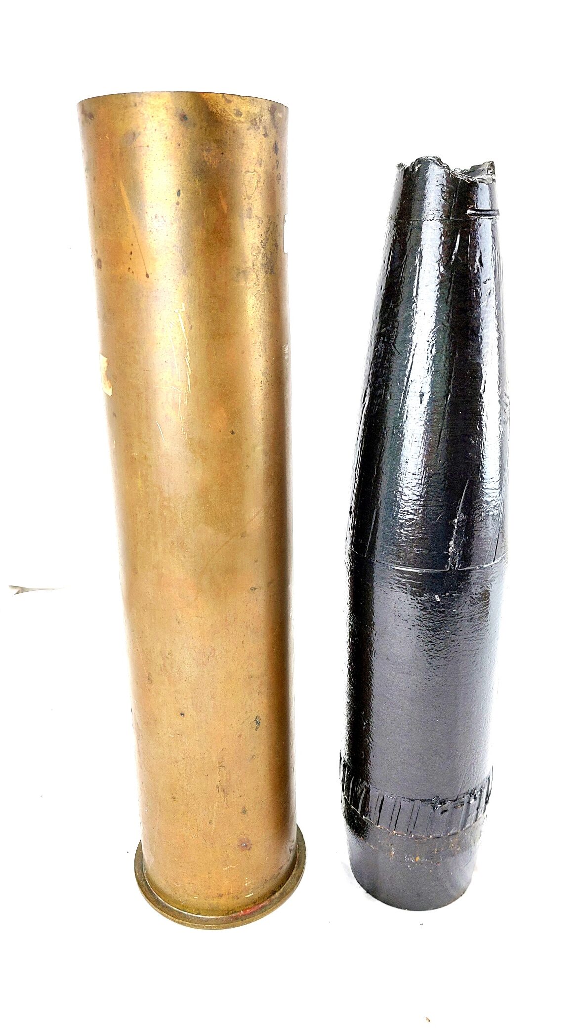Imperial German, WW1, 105 mm Feldhaubitze 16 Complete Round (Polte, Magdeburg), Dated 1917, Inert (4)