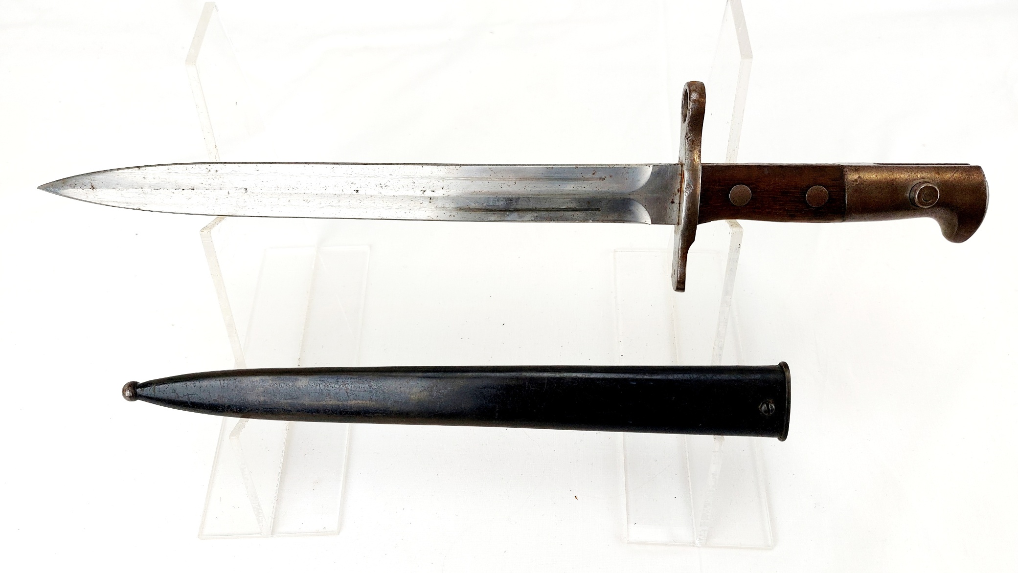 Swiss, c.1918, Schmidt–Rubin M1918 Bayonet and Scabbard – Waffenfabrik Neuhausen (2)