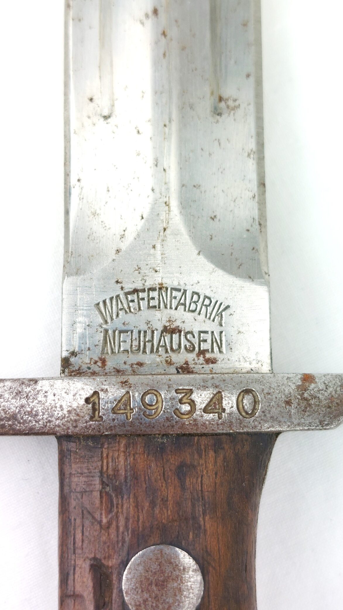 Swiss, c.1918, Schmidt–Rubin M1918 Bayonet and Scabbard – Waffenfabrik Neuhausen (3)