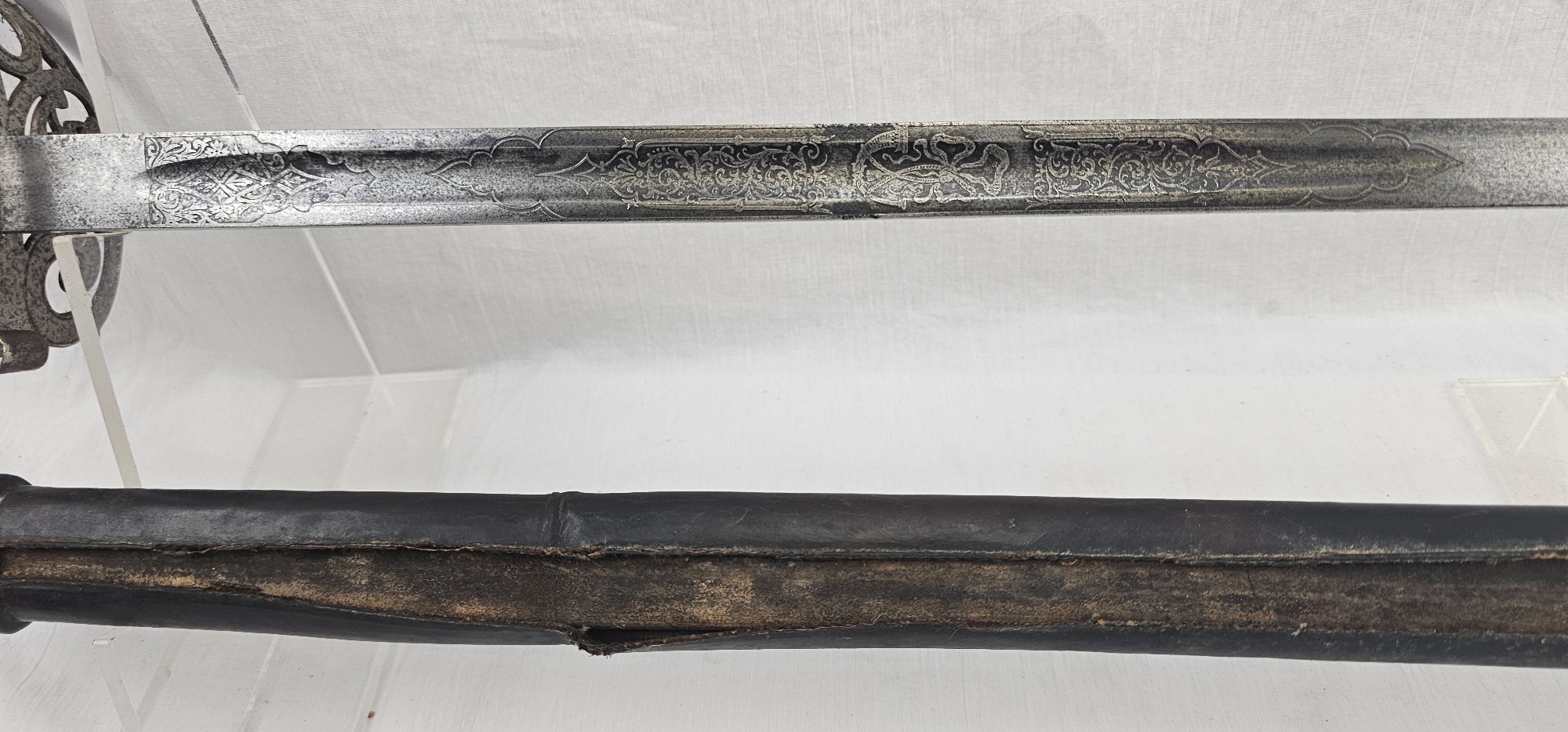 Early 20th Century Edward VII Royal Rifle Sword and Scabbard (13)