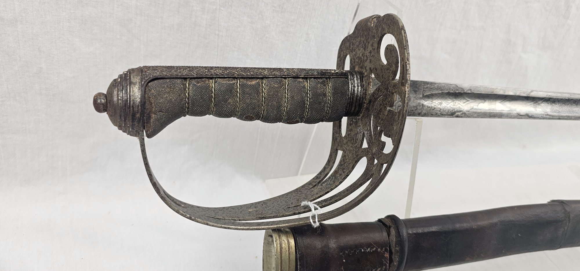 Early 20th Century Edward VII Royal Rifle Sword and Scabbard (7)