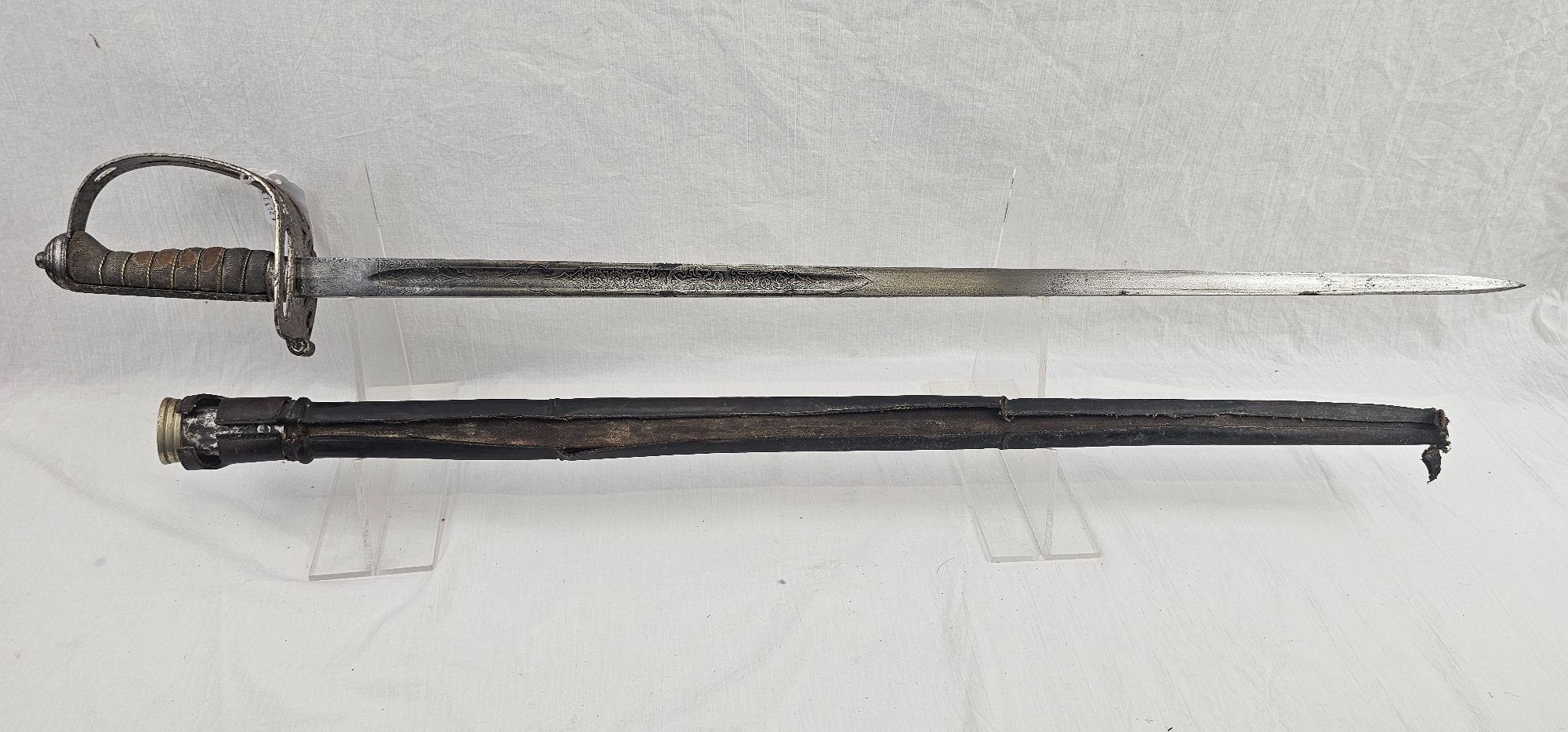 Early 20th Century Edward VII Royal Rifle Sword and Scabbard (9)
