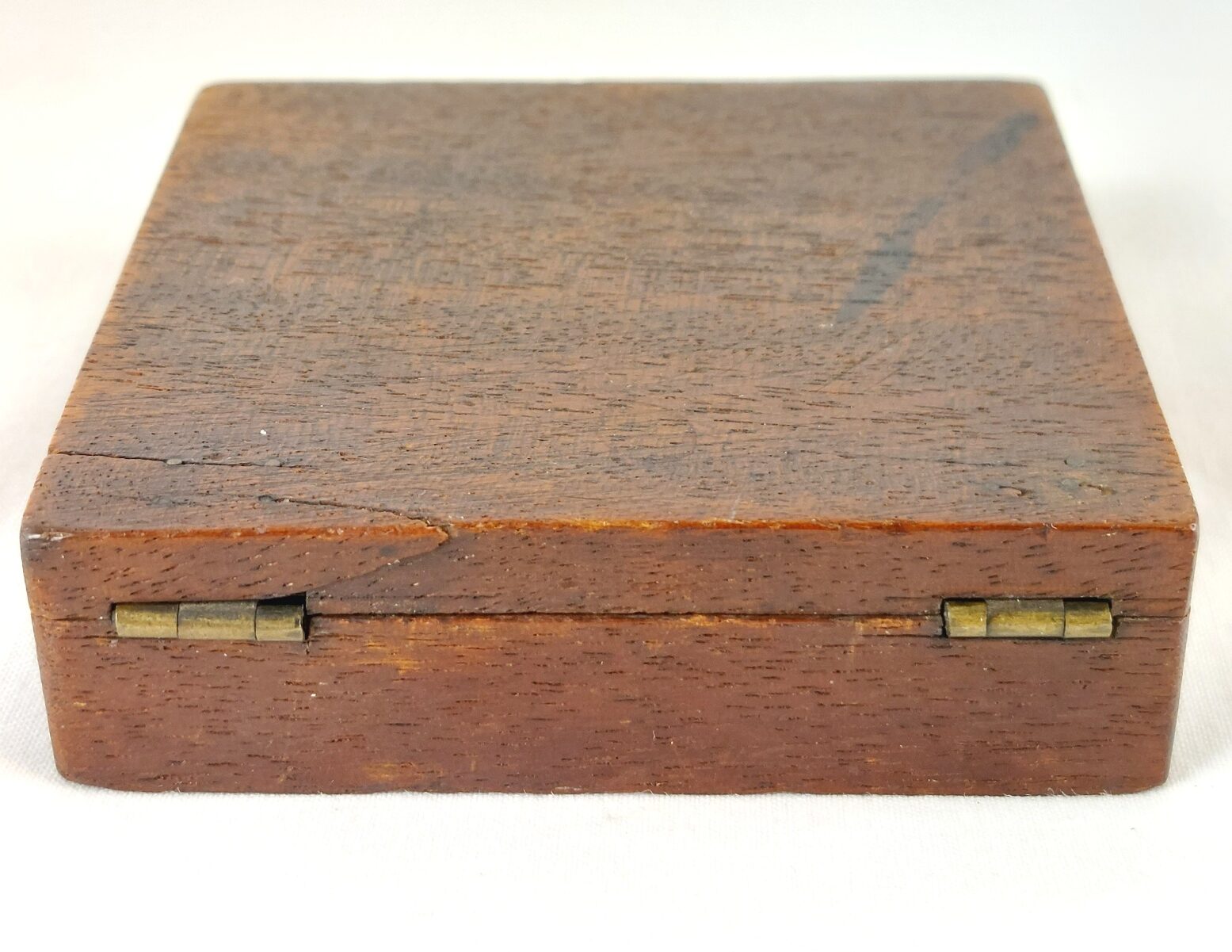 English, c.1870, Victorian Wooden Cased Pocket Compass (9)