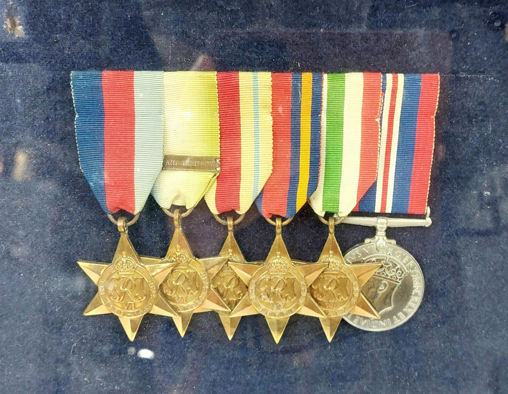 Framed Display Of 6 WW2 Medals Awarded To Leading Stoker Stanley Longley Royal Navy 2