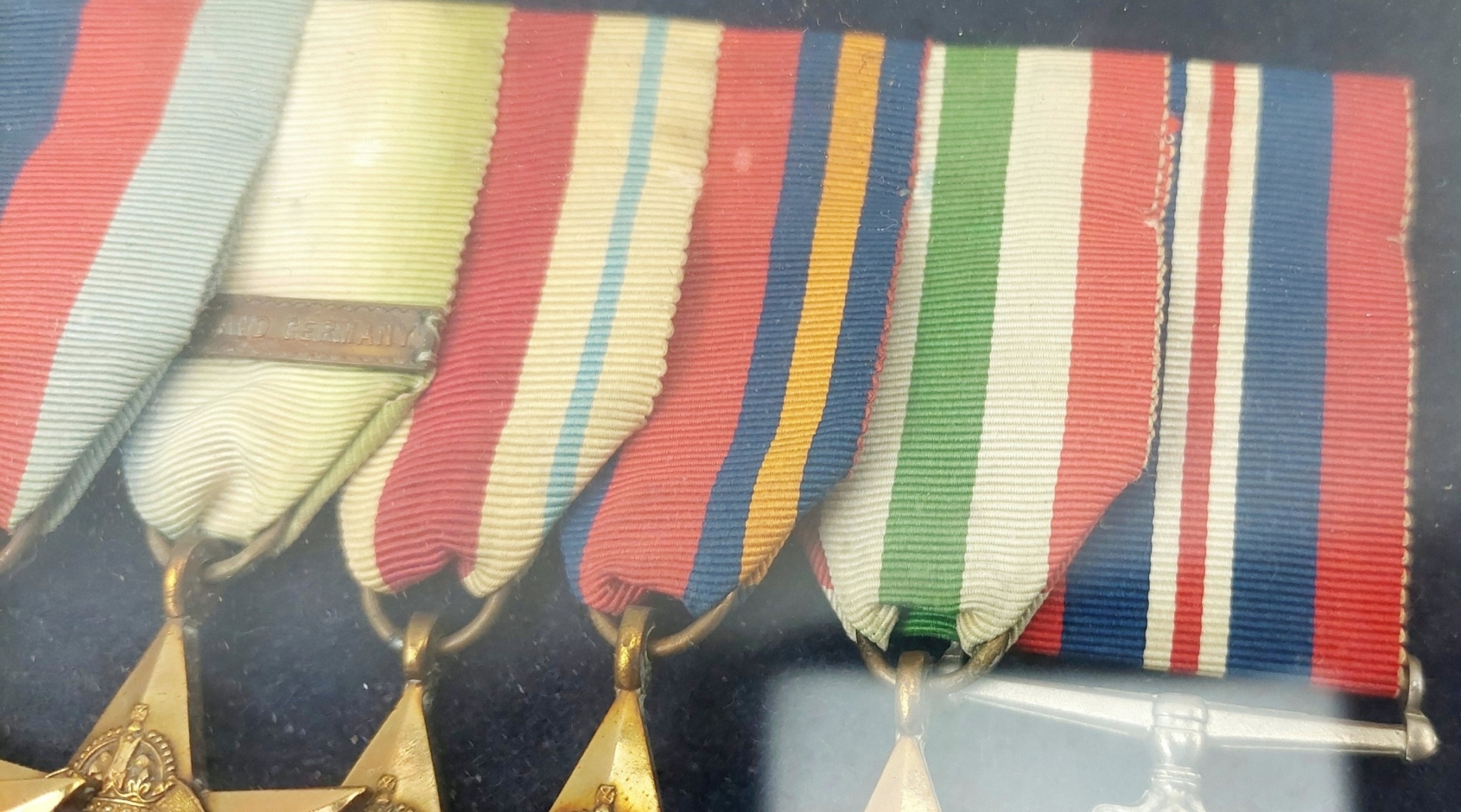 Framed Display Of 6 WW2 Medals Awarded To Leading Stoker Stanley Longley Royal Navy 6