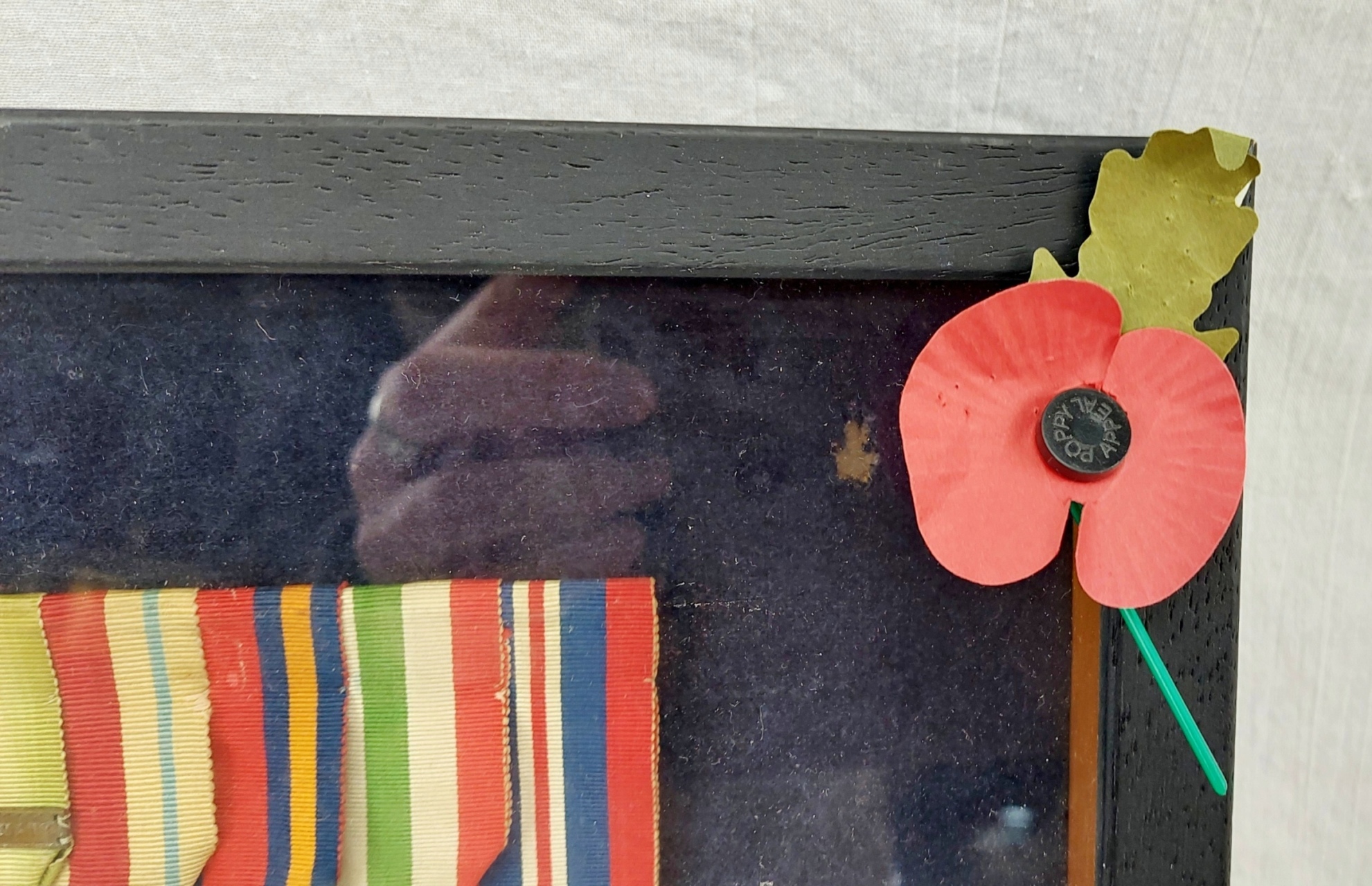 Framed Display Of 6 WW2 Medals Awarded To Leading Stoker Stanley Longley Royal Navy 8