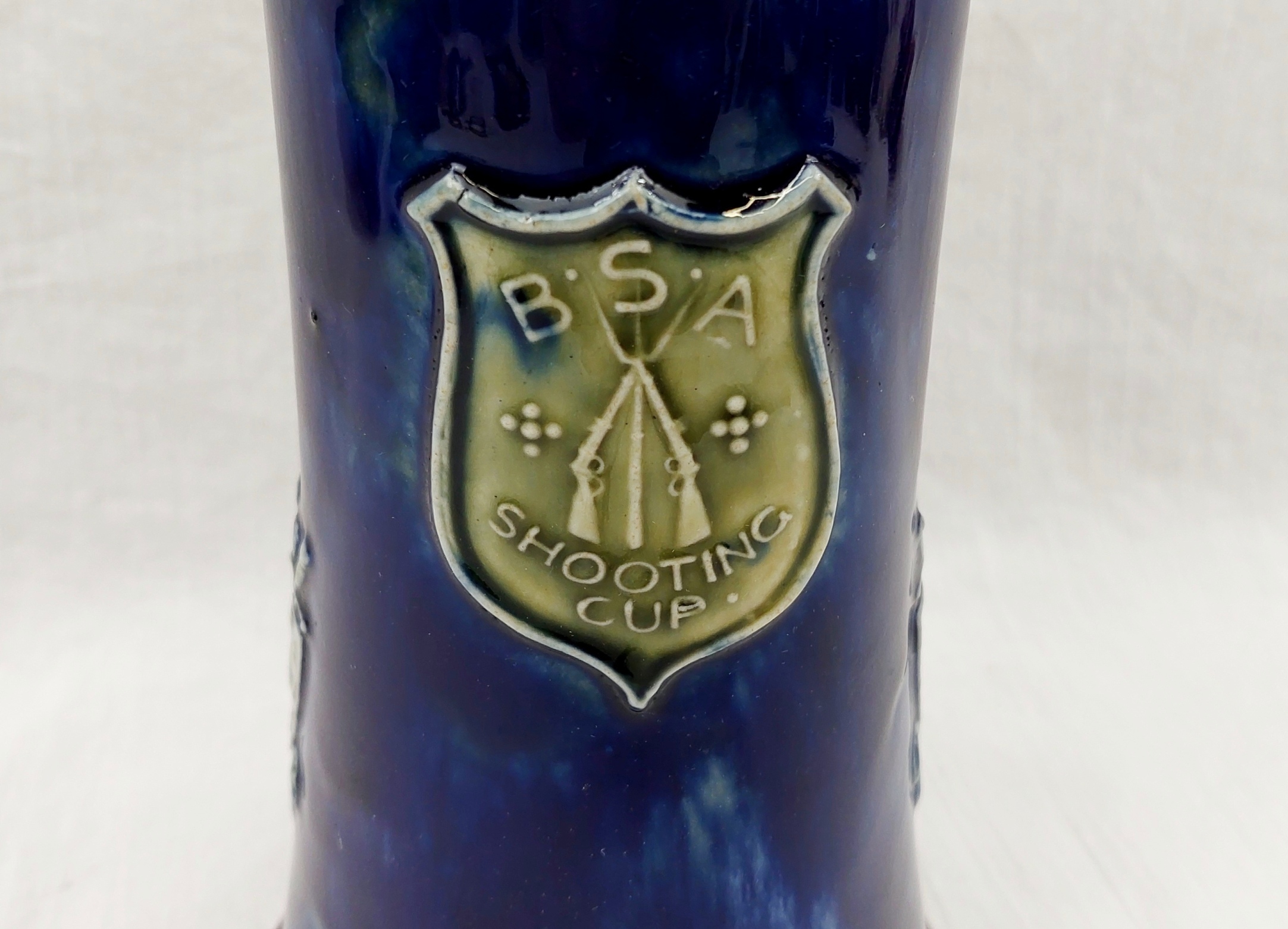 JA_2856218973 - Royal Doulton Silver Rimmed B.S.A. Shooting CupMug - Birmingham 1913 (3)