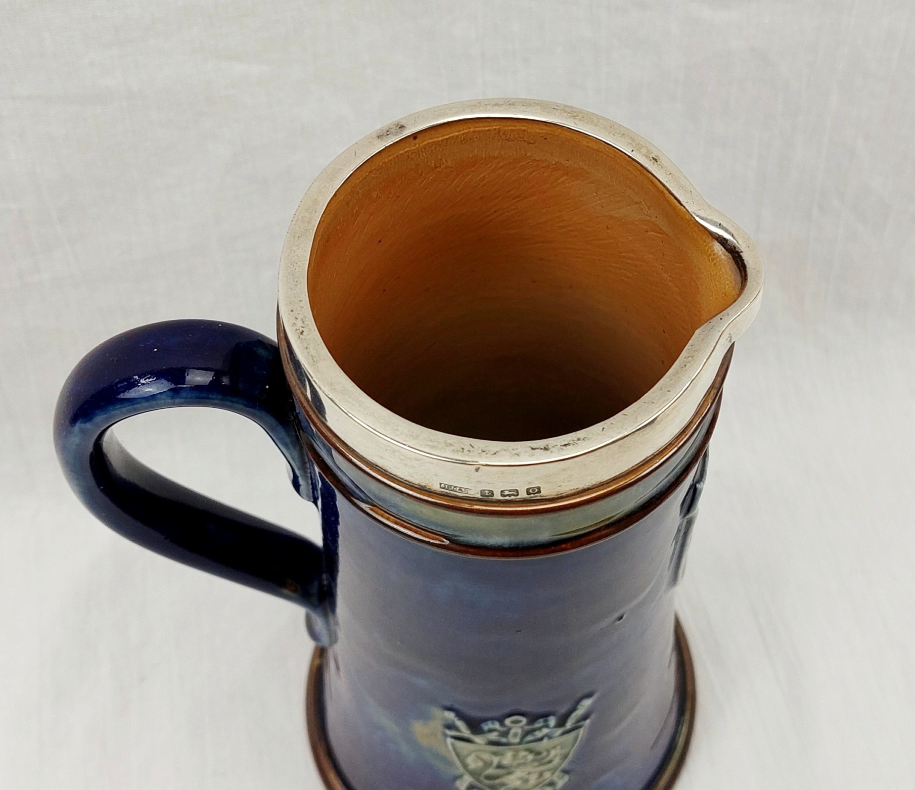 JA_2856218973 - Royal Doulton Silver Rimmed B.S.A. Shooting CupMug - Birmingham 1913 (7)