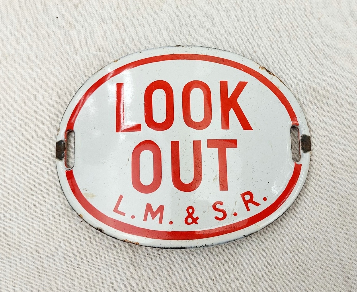 LM & SR Railway Look Out Enamel Arm Band 1