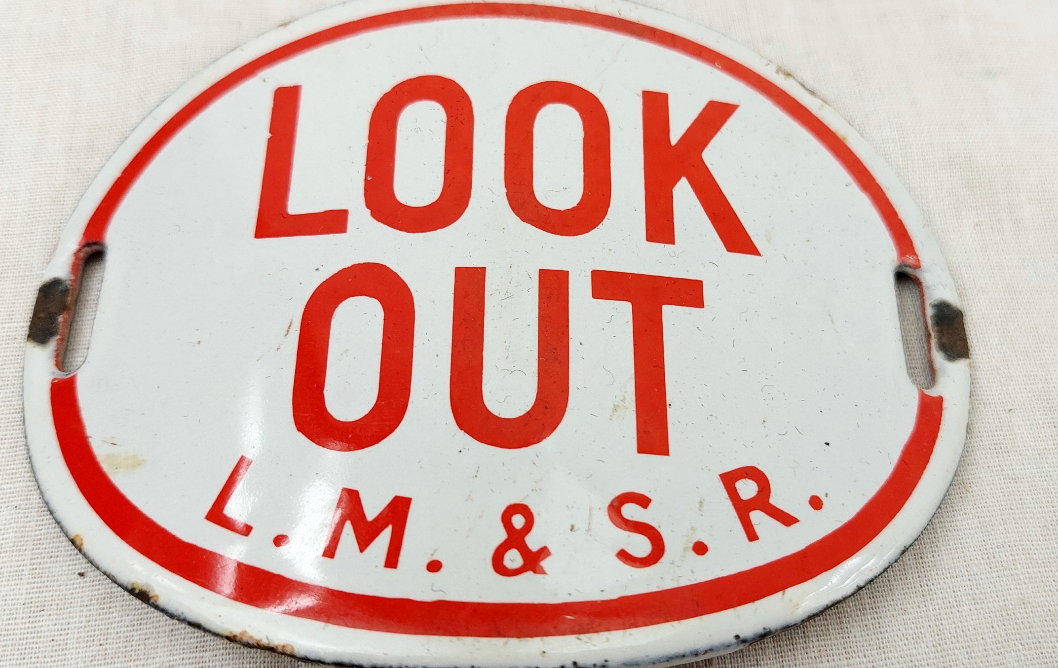 LM & SR Railway Look Out Enamel Arm Band 2