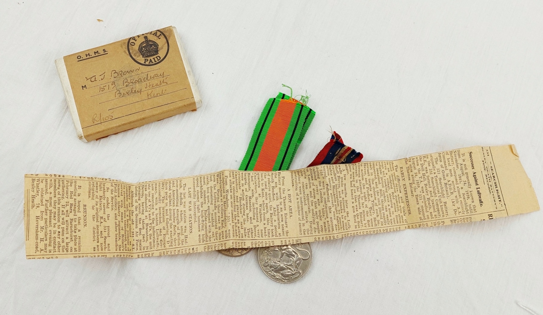 WW2 British Medal Set Of 2 4