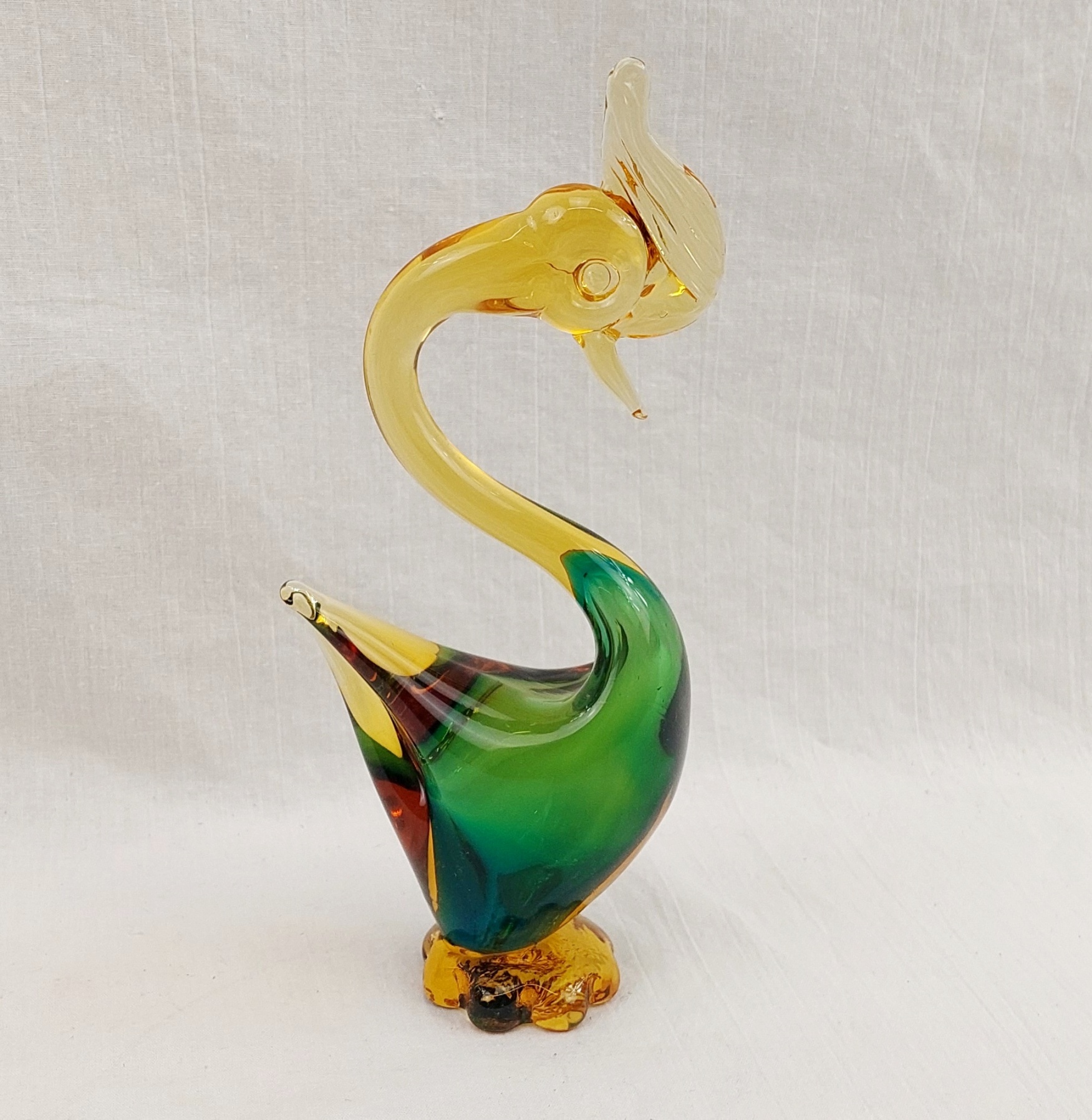 1950s Murano Sommerso Glass Bird 1