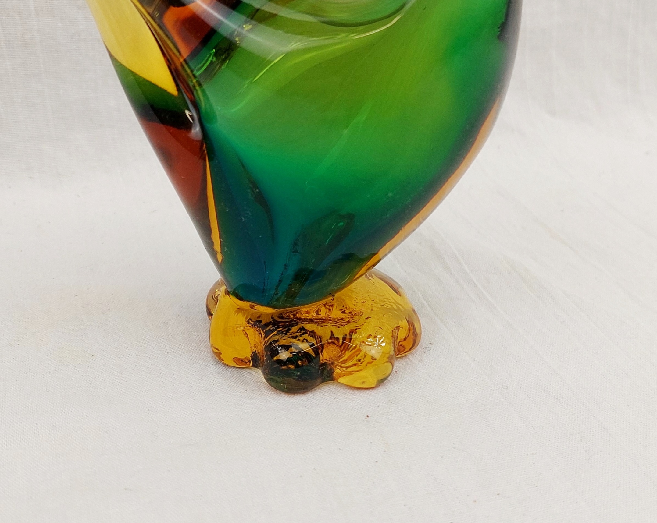 1950s Murano Sommerso Glass Bird 4