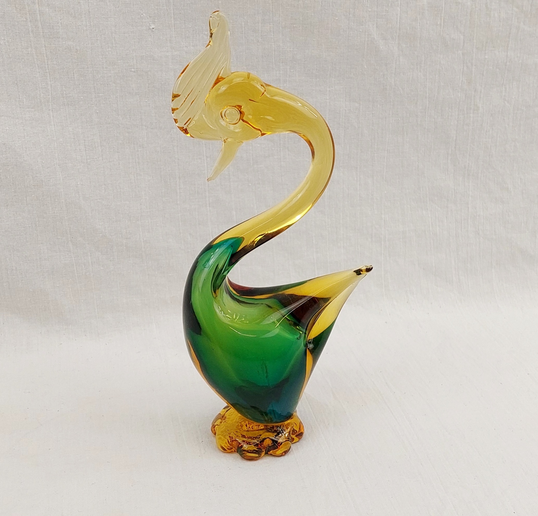 1950s Murano Sommerso Glass Bird 5