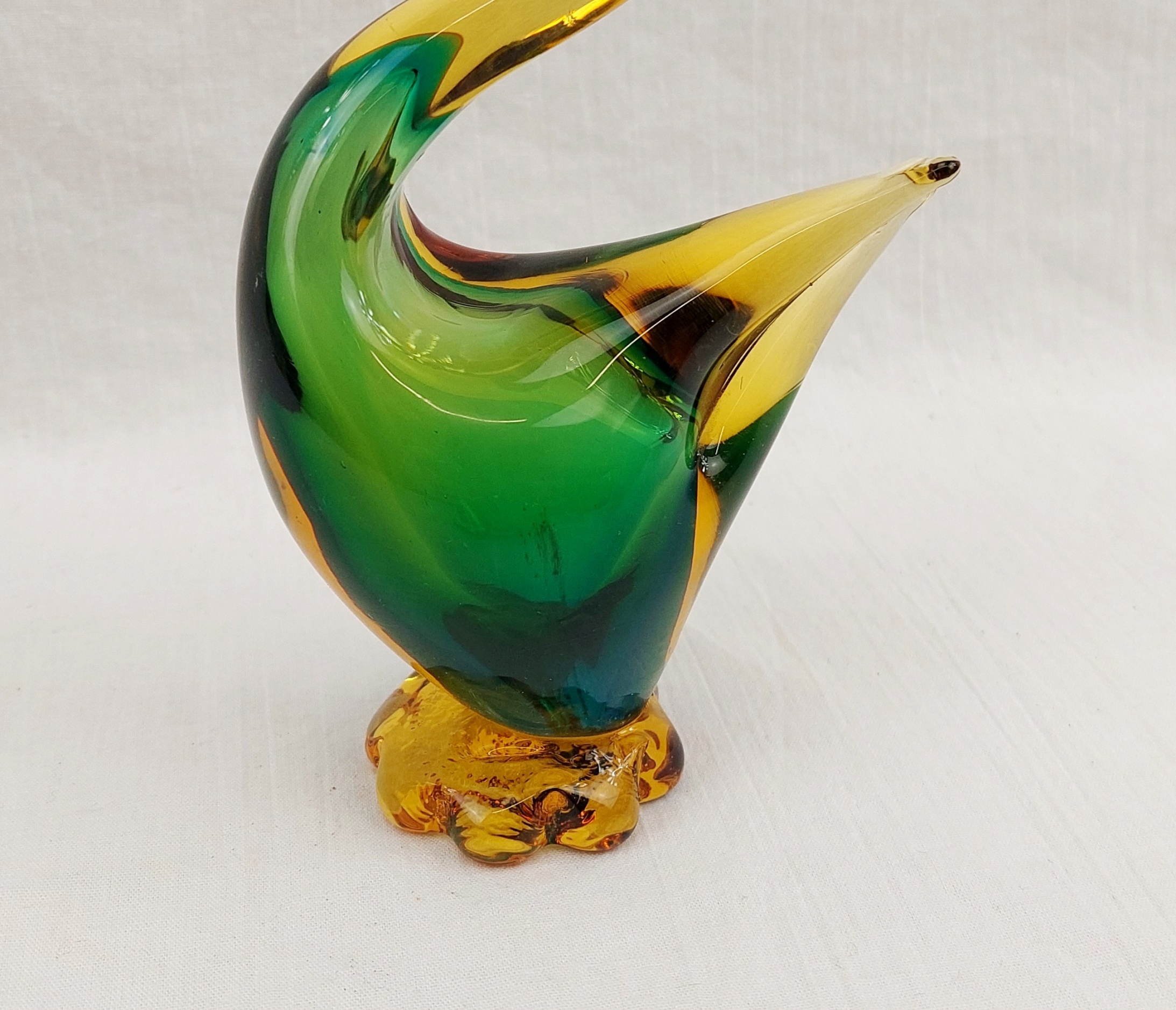 1950s Murano Sommerso Glass Bird 7