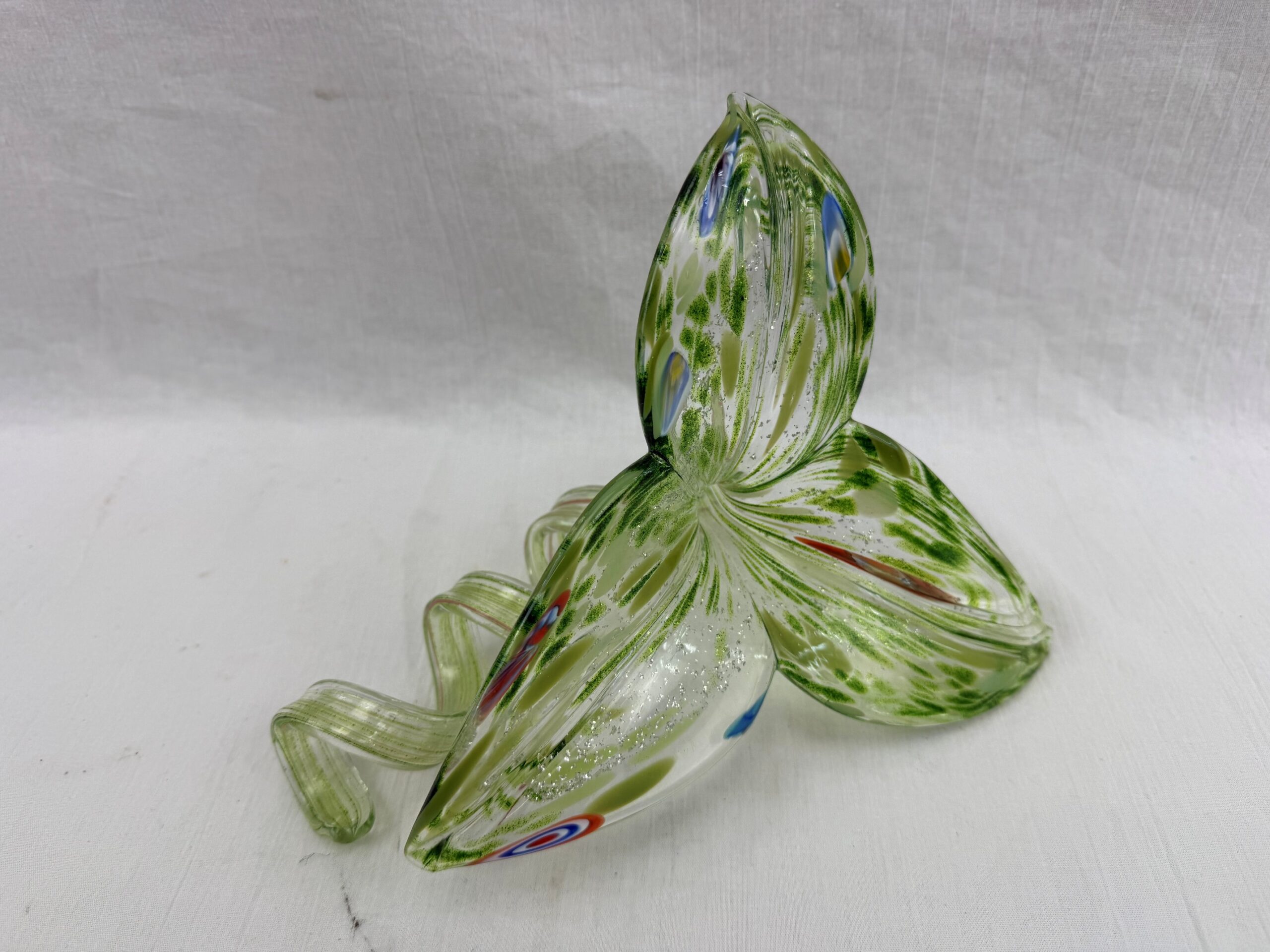 1970s Murano Handblown Glass Spiral Flower Centrepiece (1)