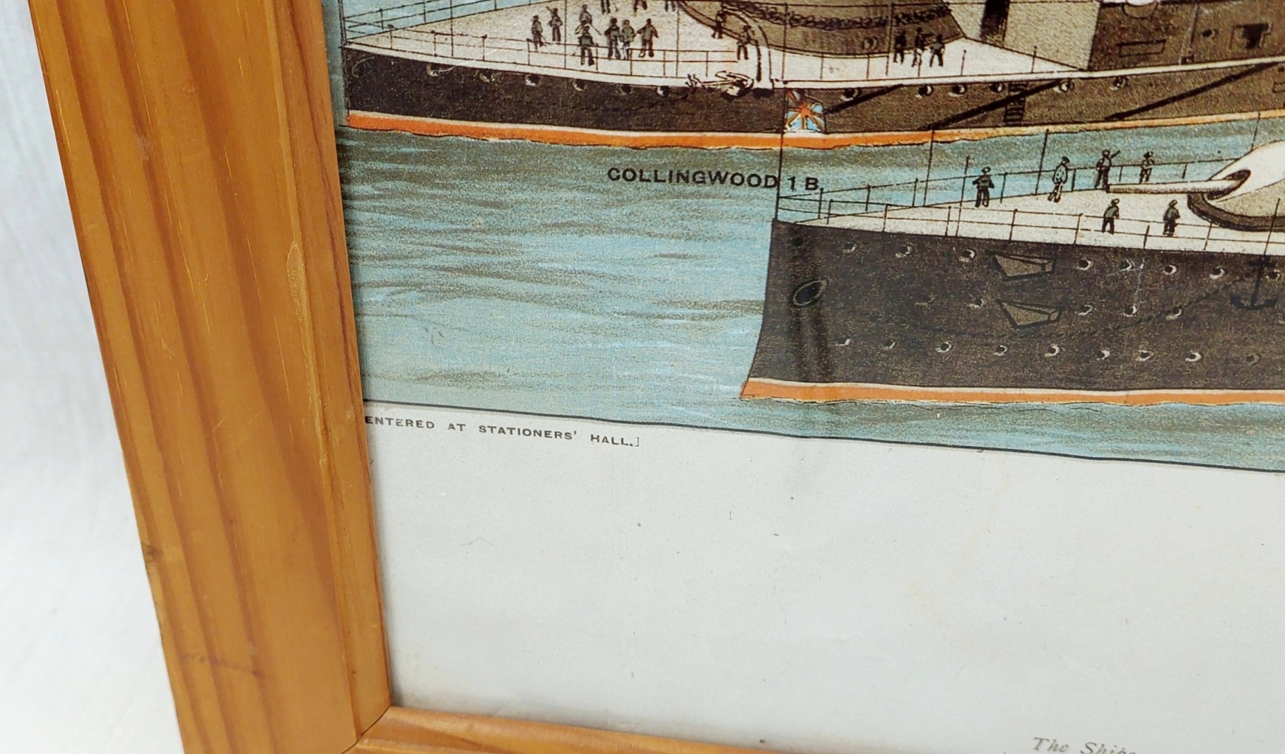 Framed And Glazed Britain's Empire Of The Sea Chromolithograph 5