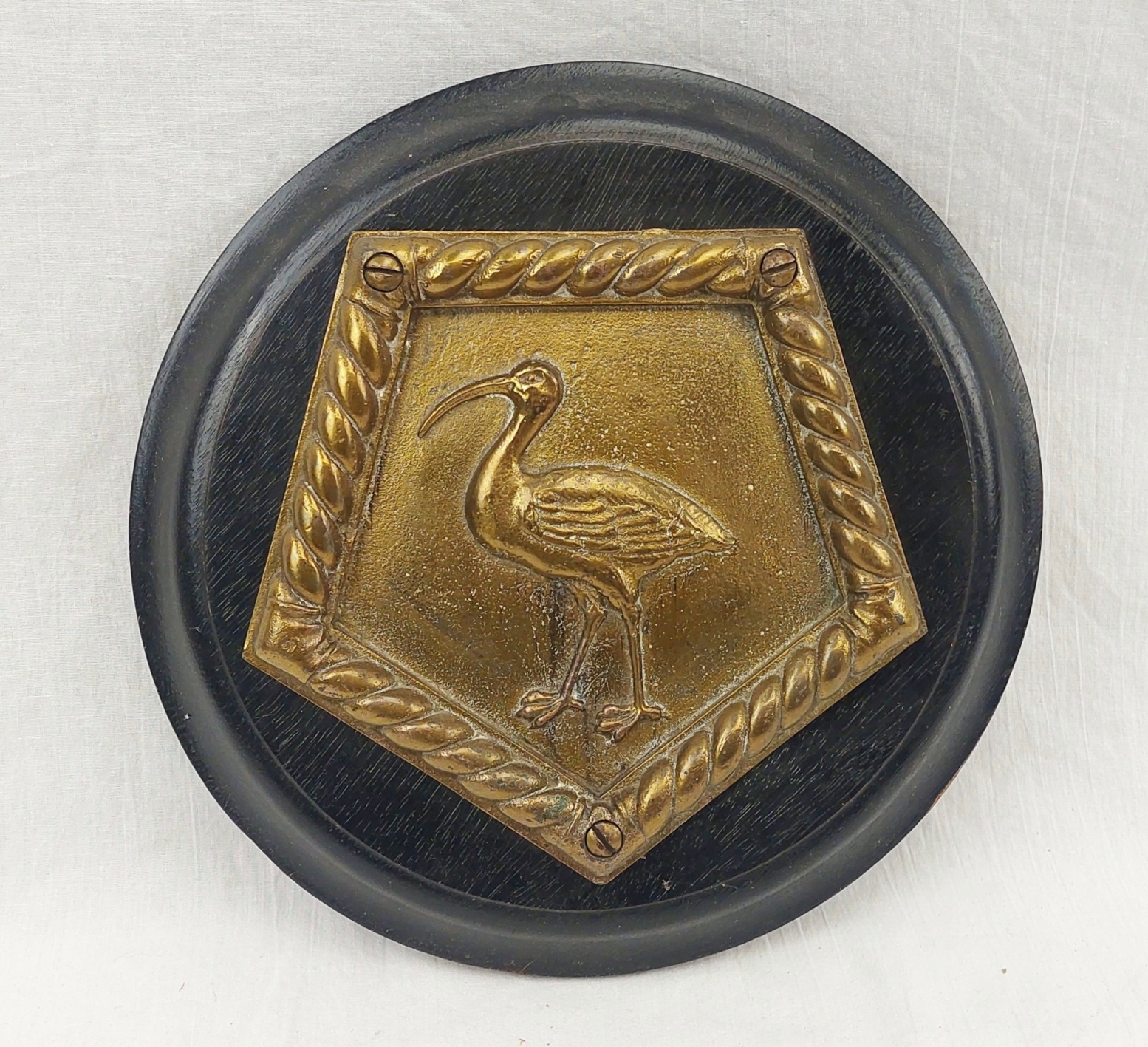 HMS Curlew 1917 C Class Light Cruiser Bronze Boat Badge 1
