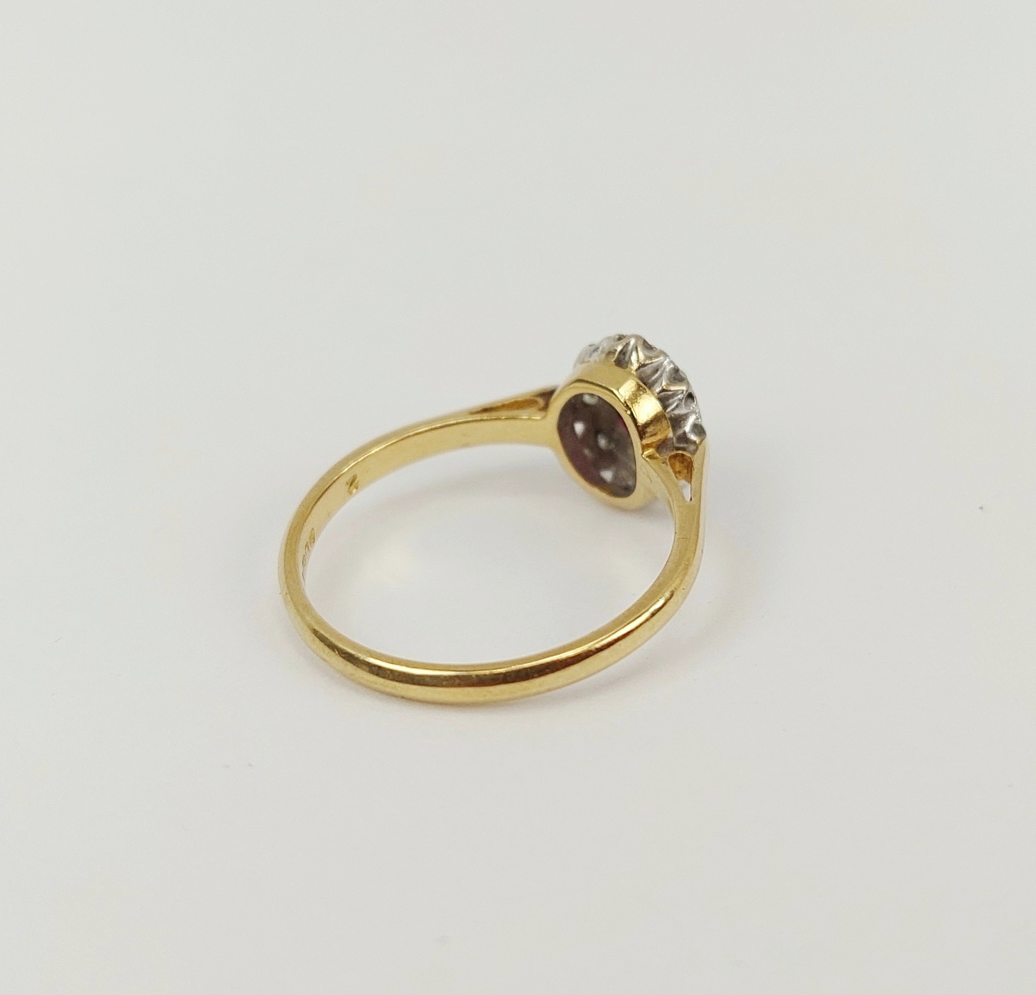 JA_8275221668 - 18ct Gold Ruby & Diamond Ring UK Size N, US 6 (3)