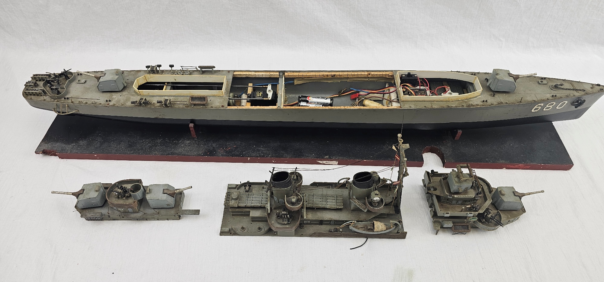 Radio Controlled Model Of USS Dyess WW2 Gearing Class Destroyer 18