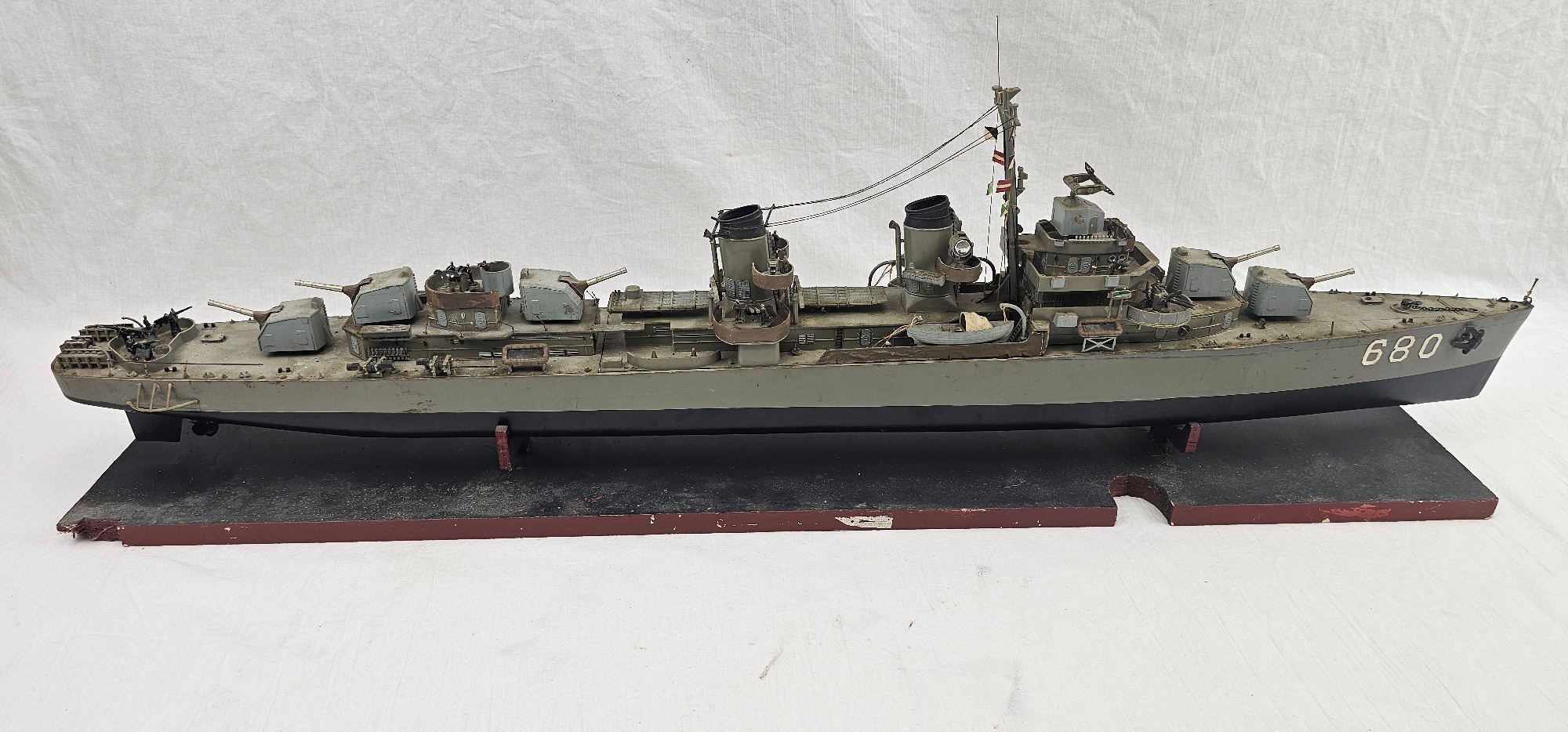 Radio Controlled Model Of USS Dyess WW2 Gearing Class Destroyer 9