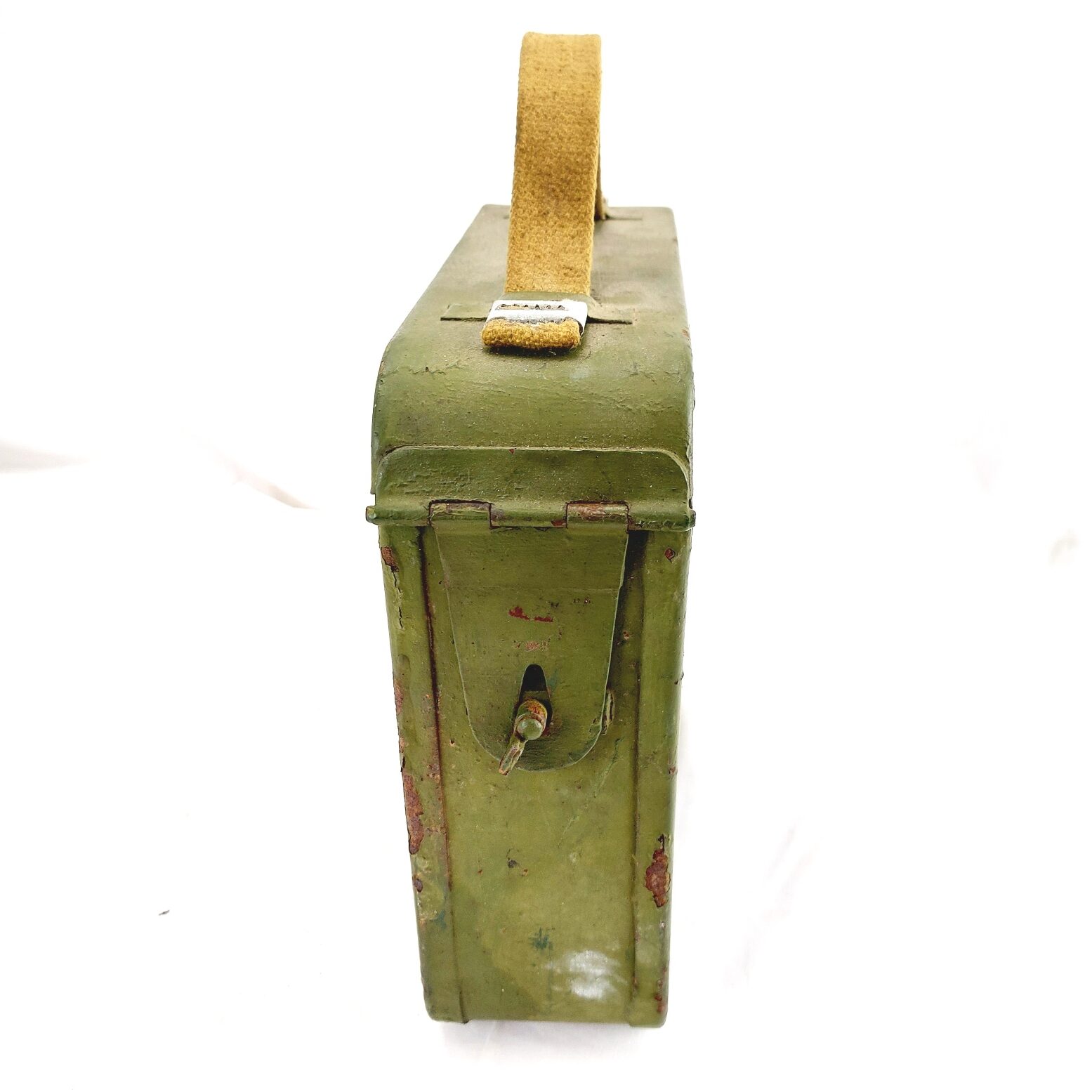 Russian-Soviet, c. WWI–WWII, Maxim M1910 250-Round Ammunition Box with Unused Steel Belt (12)