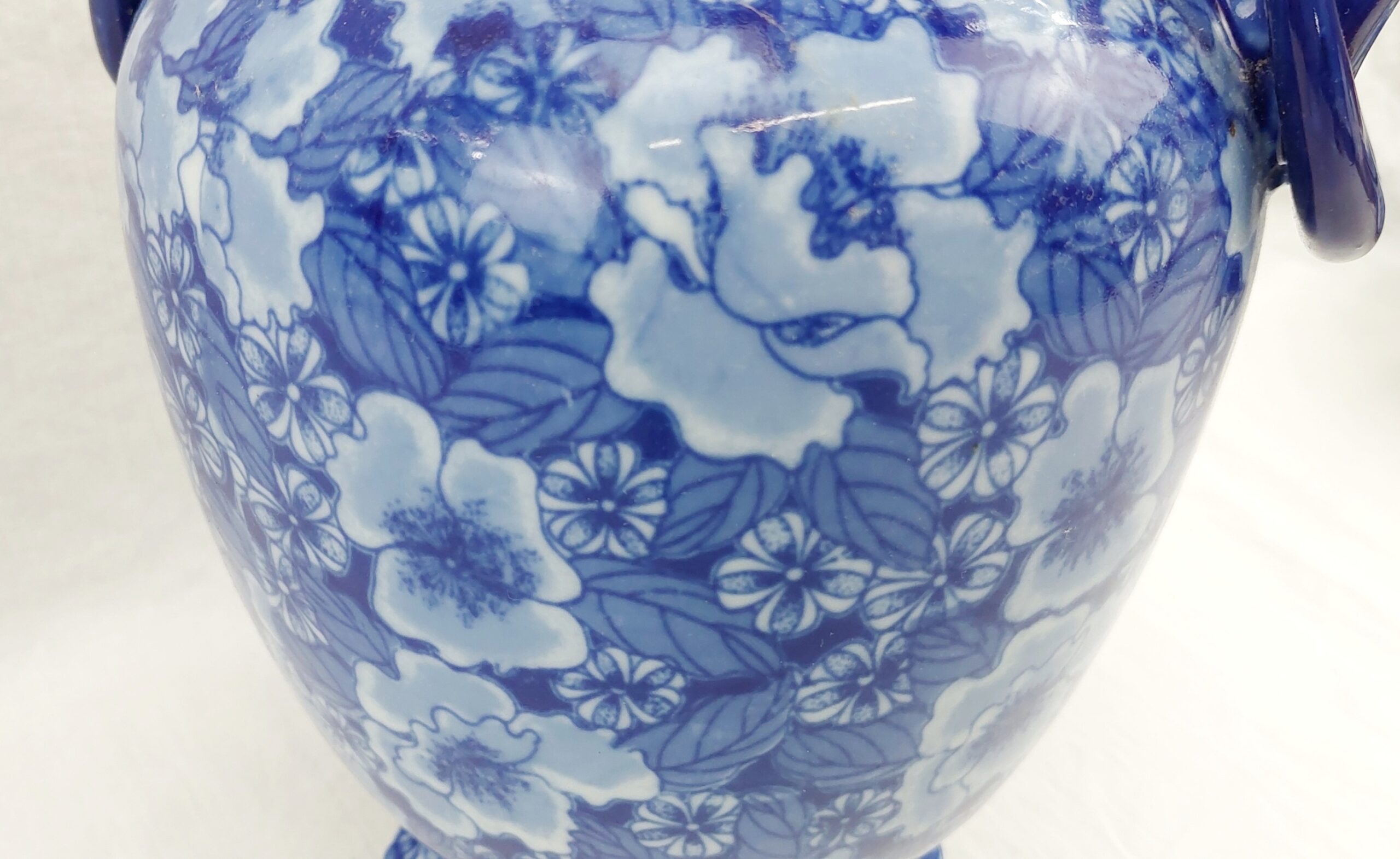 Victorian Masons Regency Ironstone Blue and White Vase 5